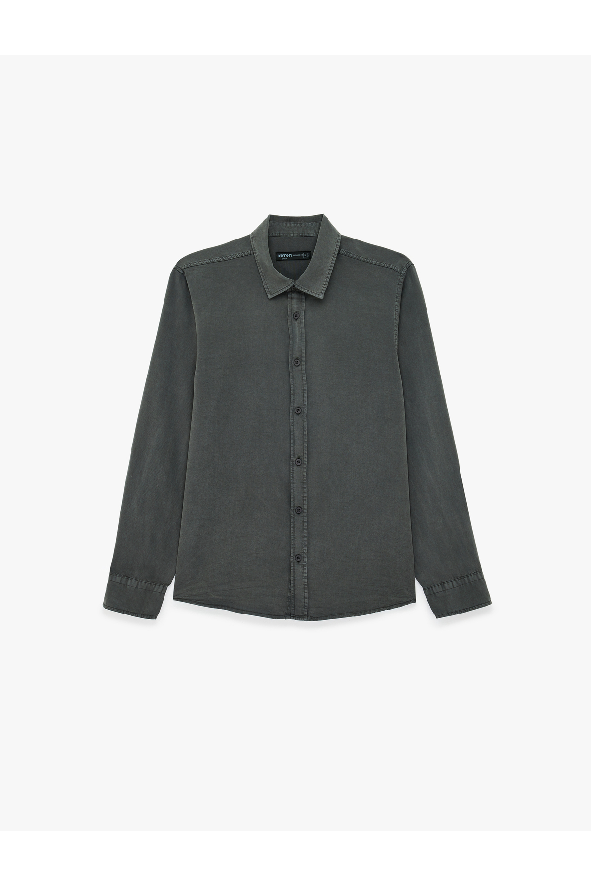 Koton  Regular Fit Düğmeli Uzun Kollu Klasik Yaka Gömlek