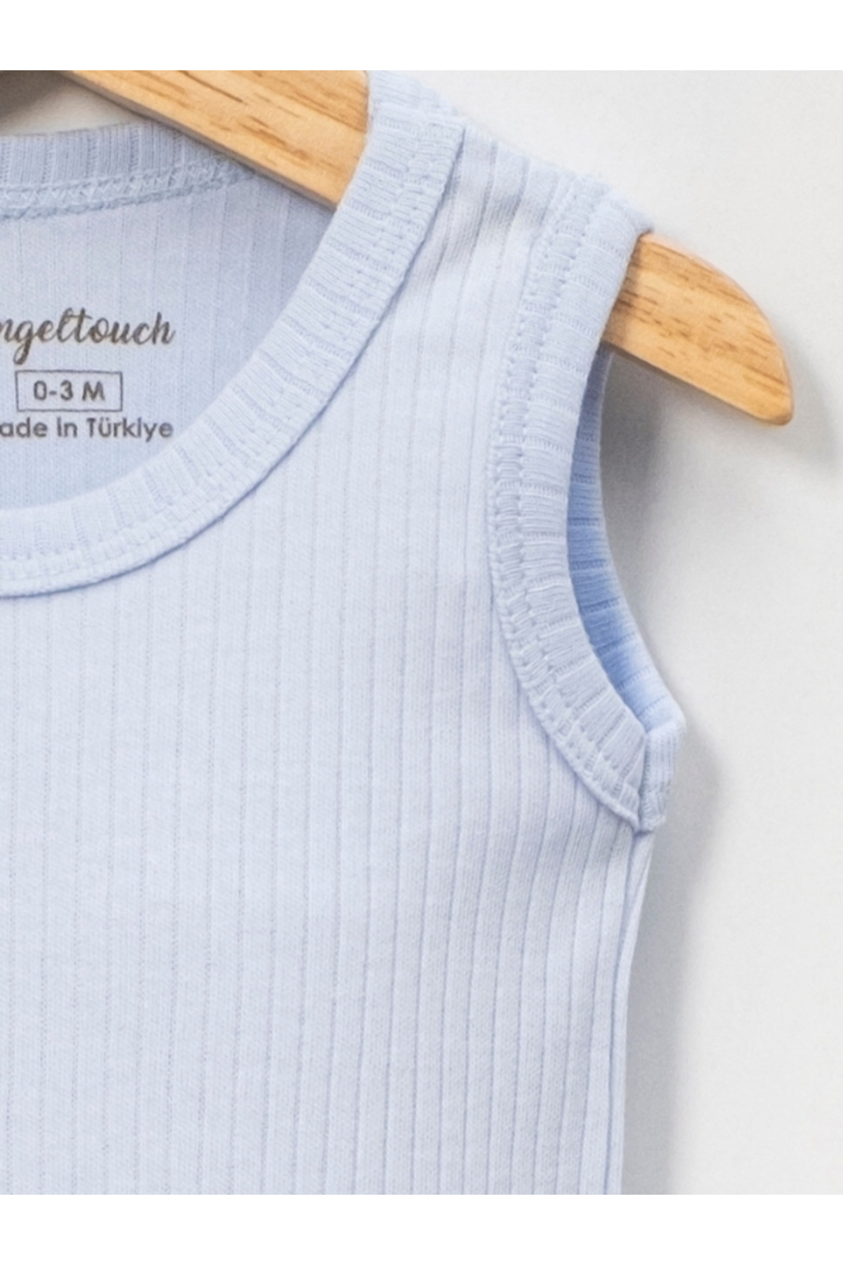 Angeltouch Pamuklu Kız Erkek Bebek Çocuk Body Askılı Raporlu fotoğrafı 3 (önizleme)