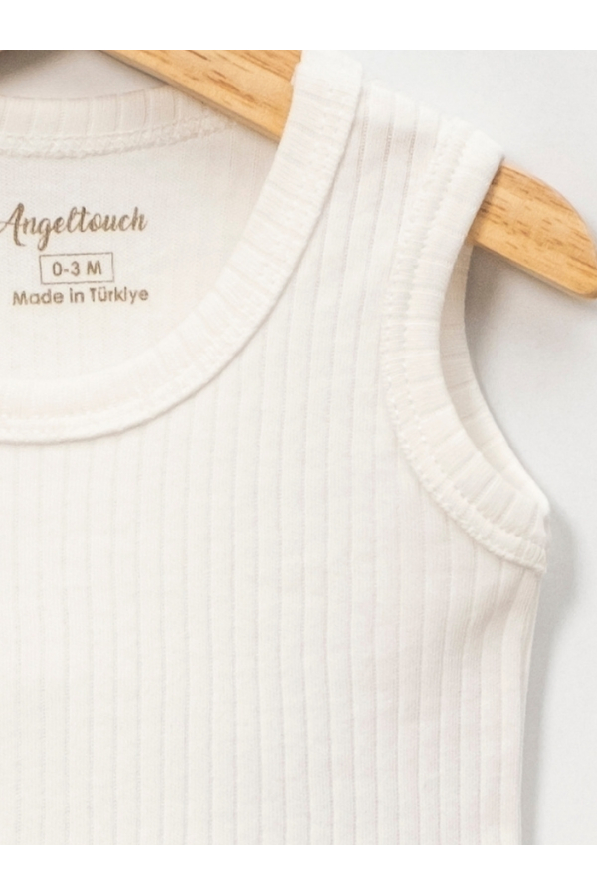 Angeltouch Pamuklu Kız Erkek Bebek Çocuk Body Askılı Raporlu fotoğrafı 3 (önizleme)