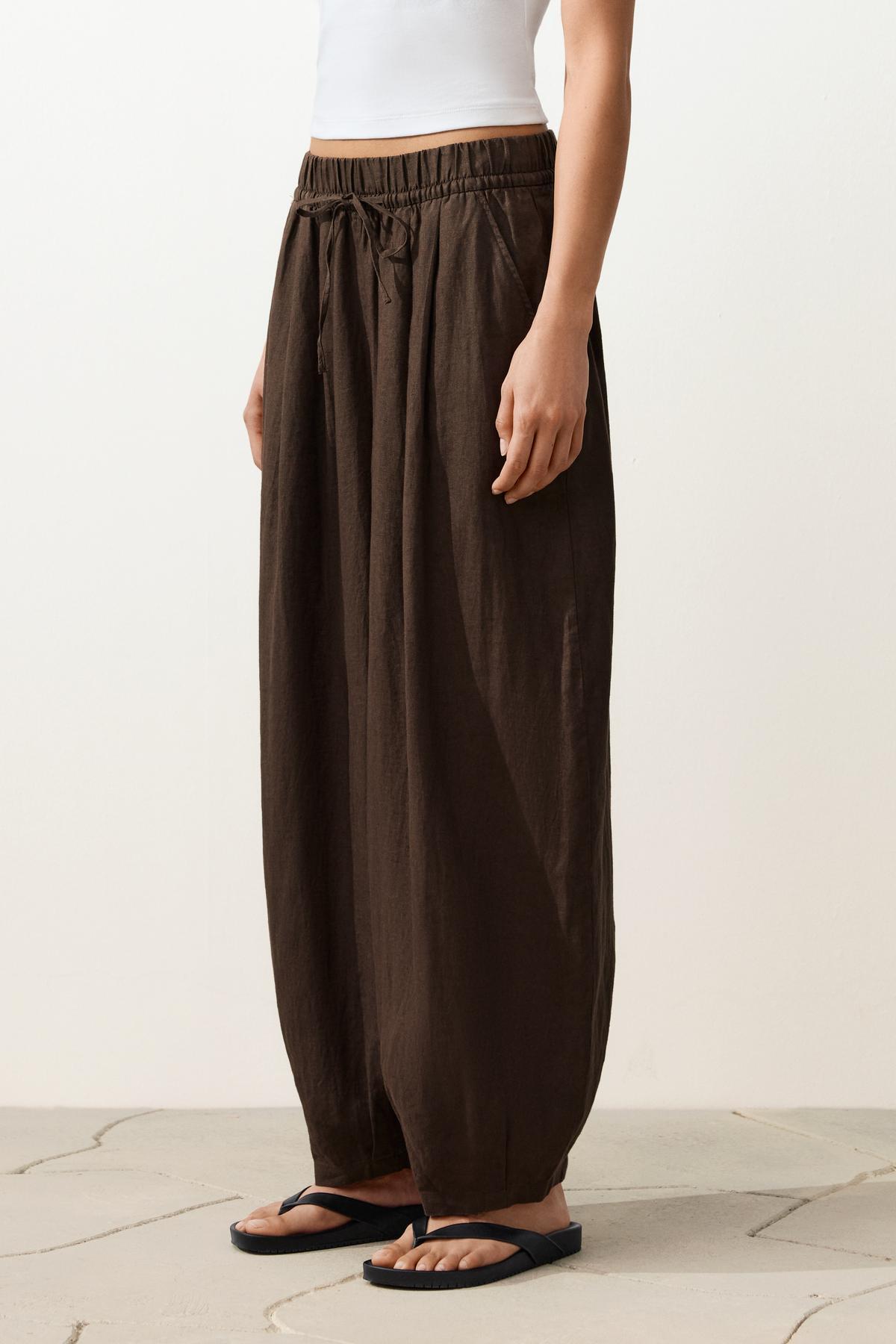 Oysho  %100 keten Balloon pantolon