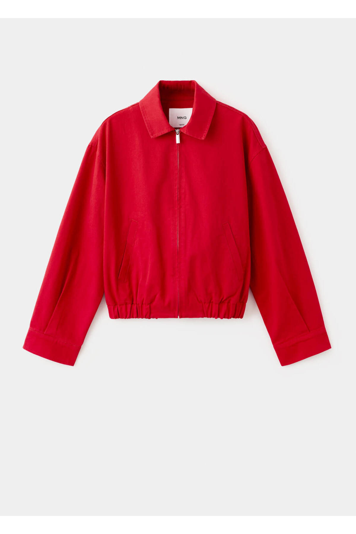 MANGO  Gömlek yakalı bomber ceket - Görsel 3