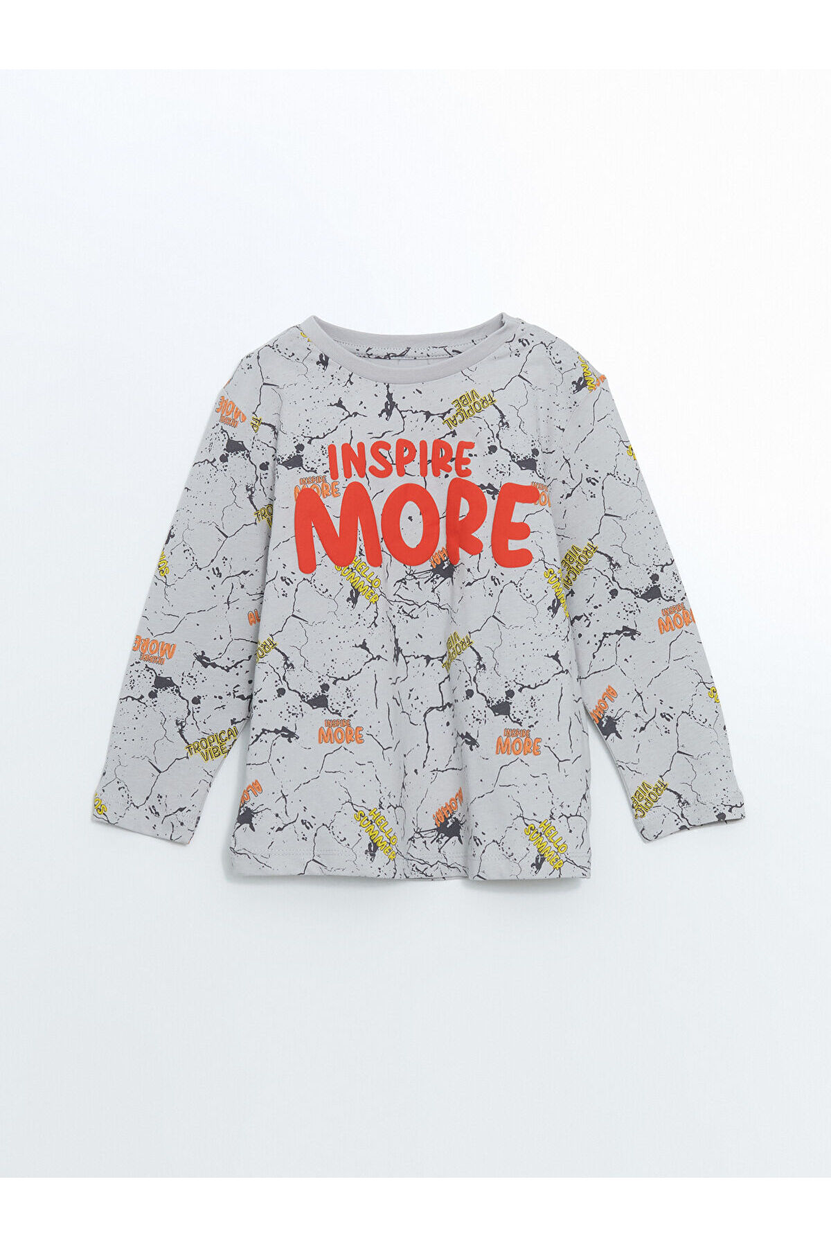LC Waikiki RMZ GİYİM FARKIYLA Baskılı Penye Erkek Çocuk Pijama Üst fotoğrafı 2 (önizleme)