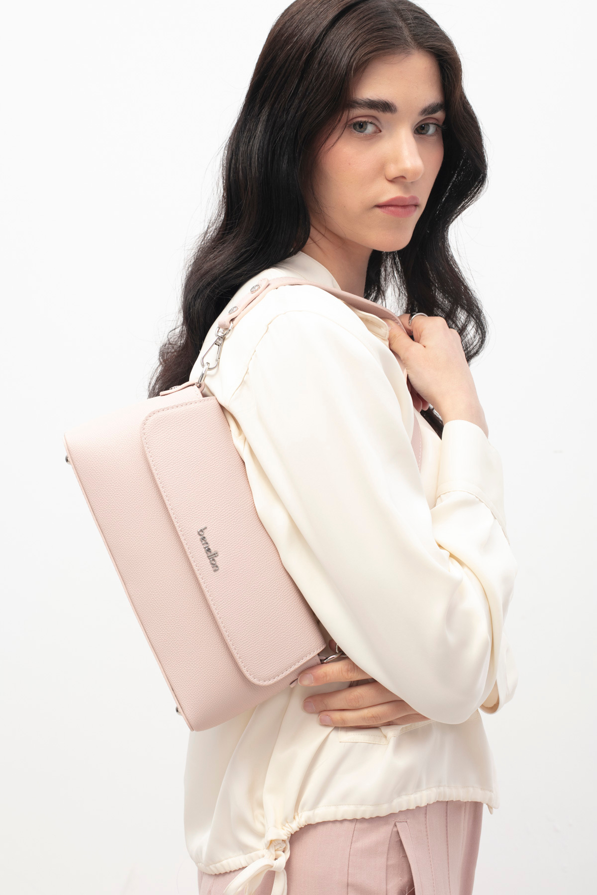BENETTON WOMEN 'S SLEEVE BAG PINK BNT1840