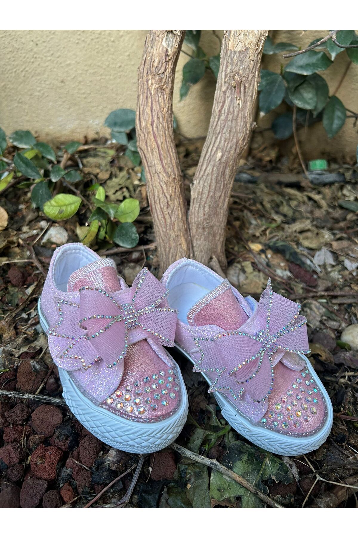 Scarpe Magiche Pembe Simli Fiyonk Sneaker fotoğrafı 6 (önizleme)