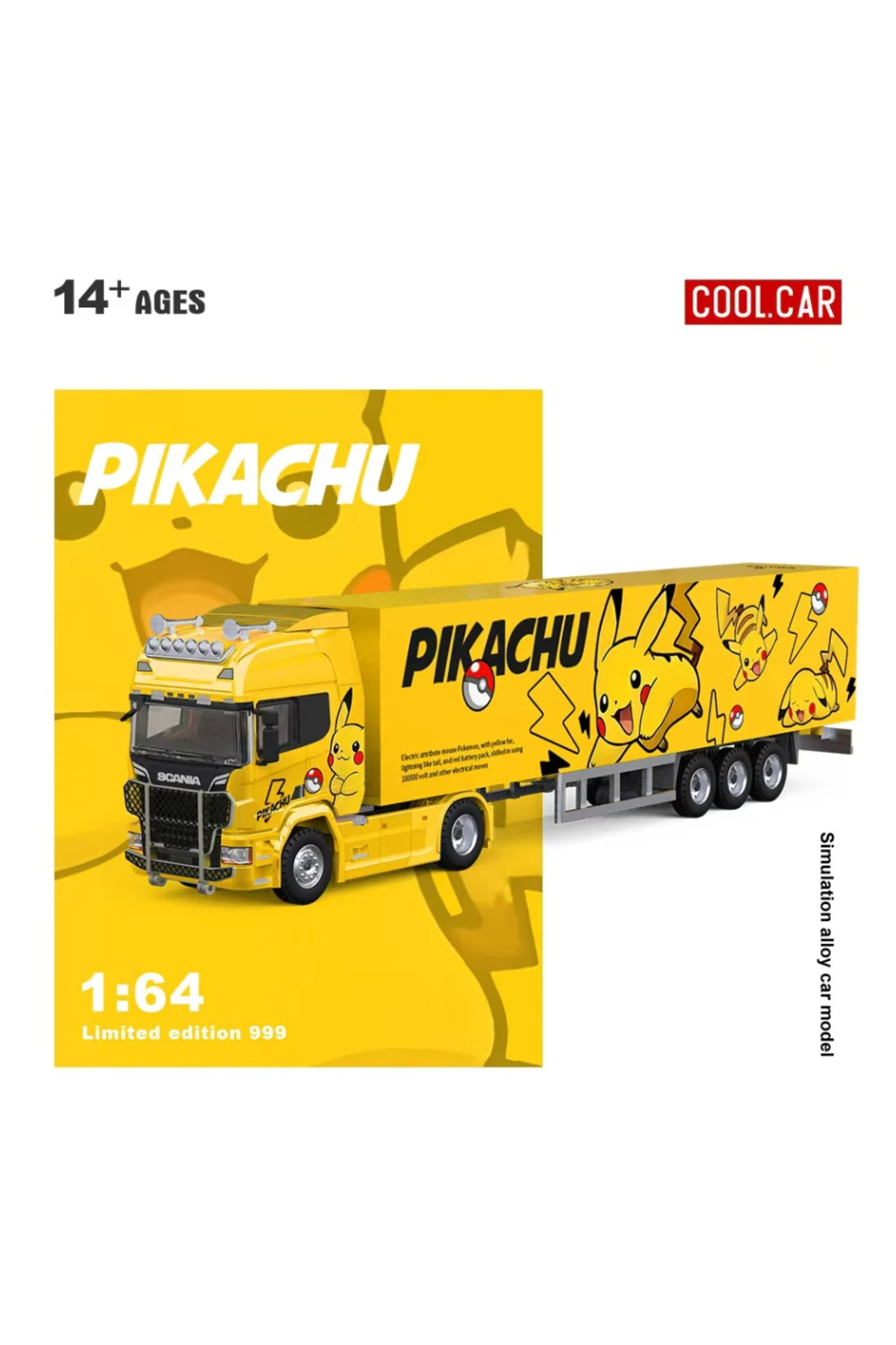 mini gt Cool Car Scania - Dorse Tır - Pikachu - Fiyatı, Yorumları