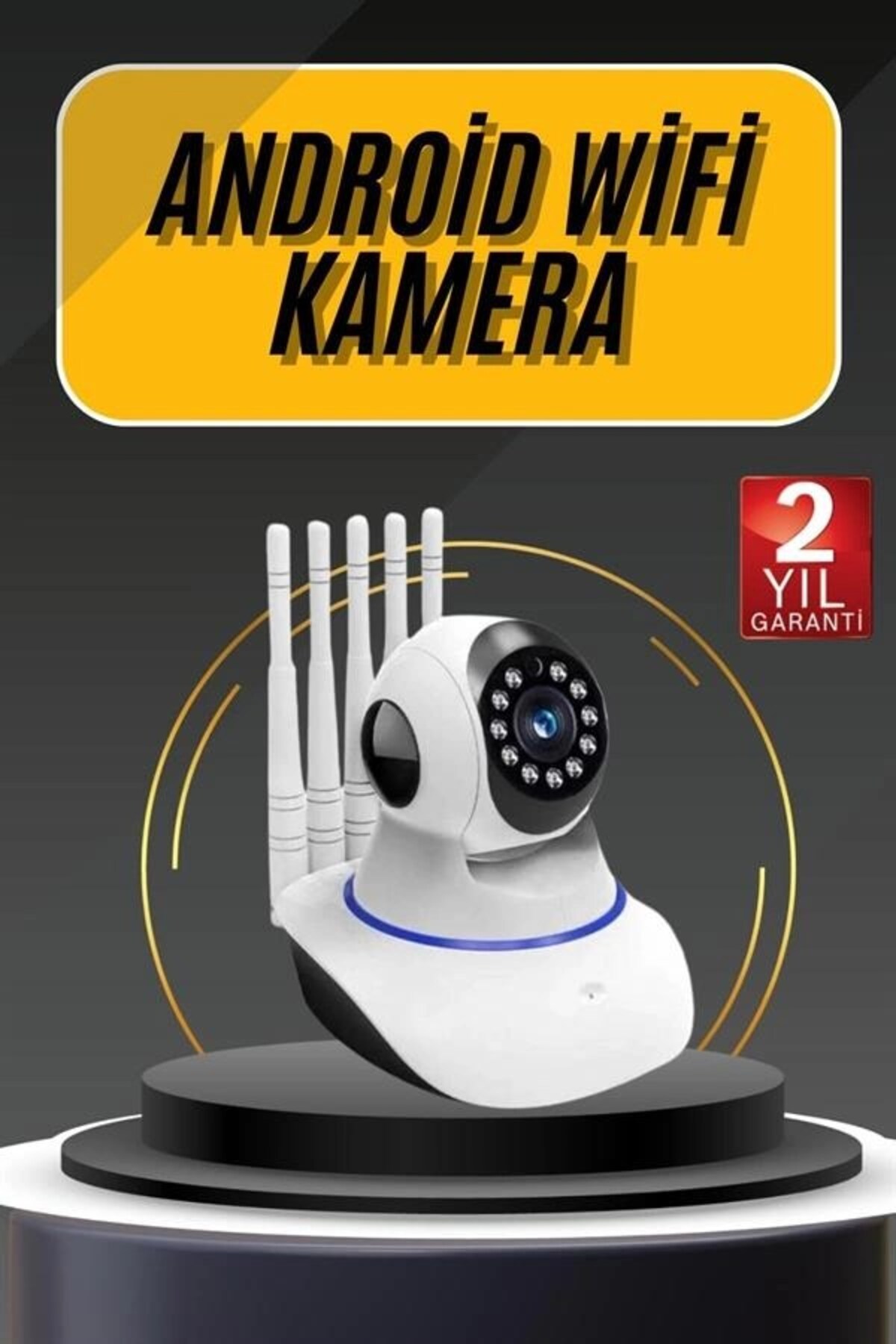 Urfakent Akıllı Gece Görüşlü Sensörlü Wifi Kamera Telefondan Takip Edilebilir fotoğrafı 2 (önizleme)