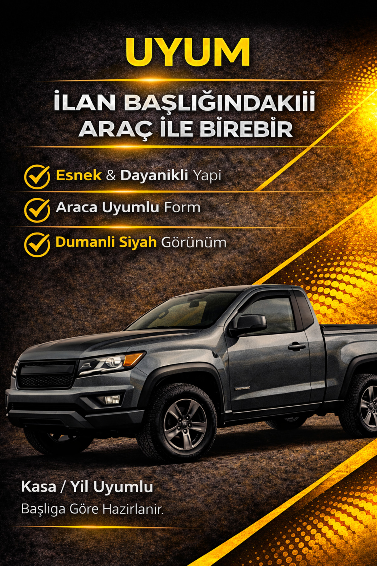 Trobus Ford Transit Custom 2023 Mügen Cam Rüzgarlığı 2'li Takım görseli