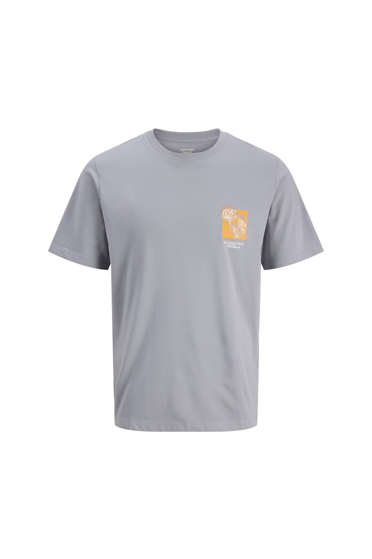 تی‌شرت مردانه خاکستری Montauk Chestie (12297889-TDS) جک اند جونز تی شرت ورزشی Jack & Jones