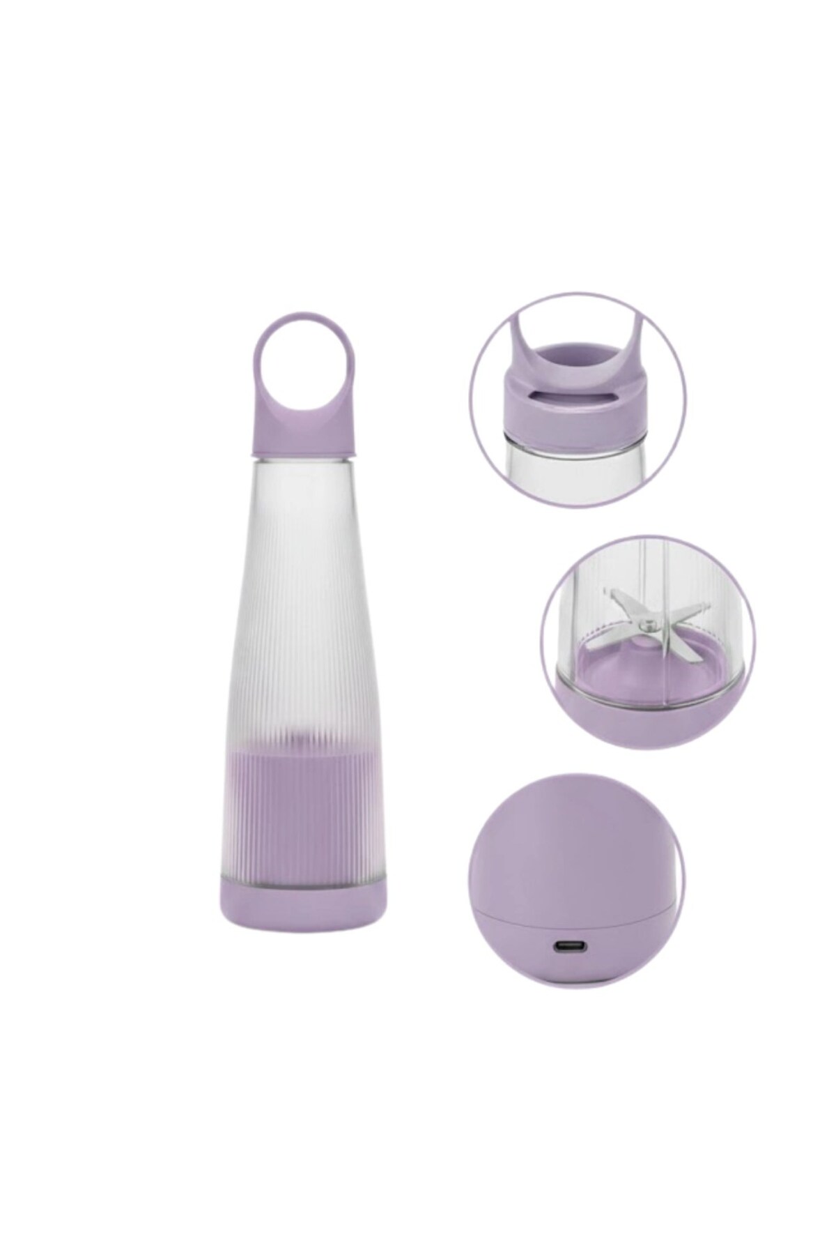 Pazarcan Usb Şarjlı Taşınabilir Smoothie Blender 400 Ml fotoğrafı 3 (önizleme)