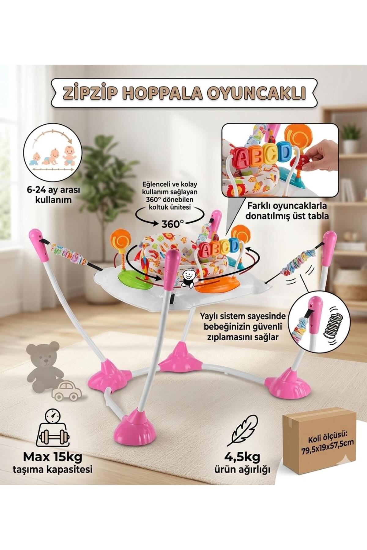 ÖYKÜ BEBEK DUNYASI ZıpZıp Hoppala Oyuncaklı Eğlenceli Anlar