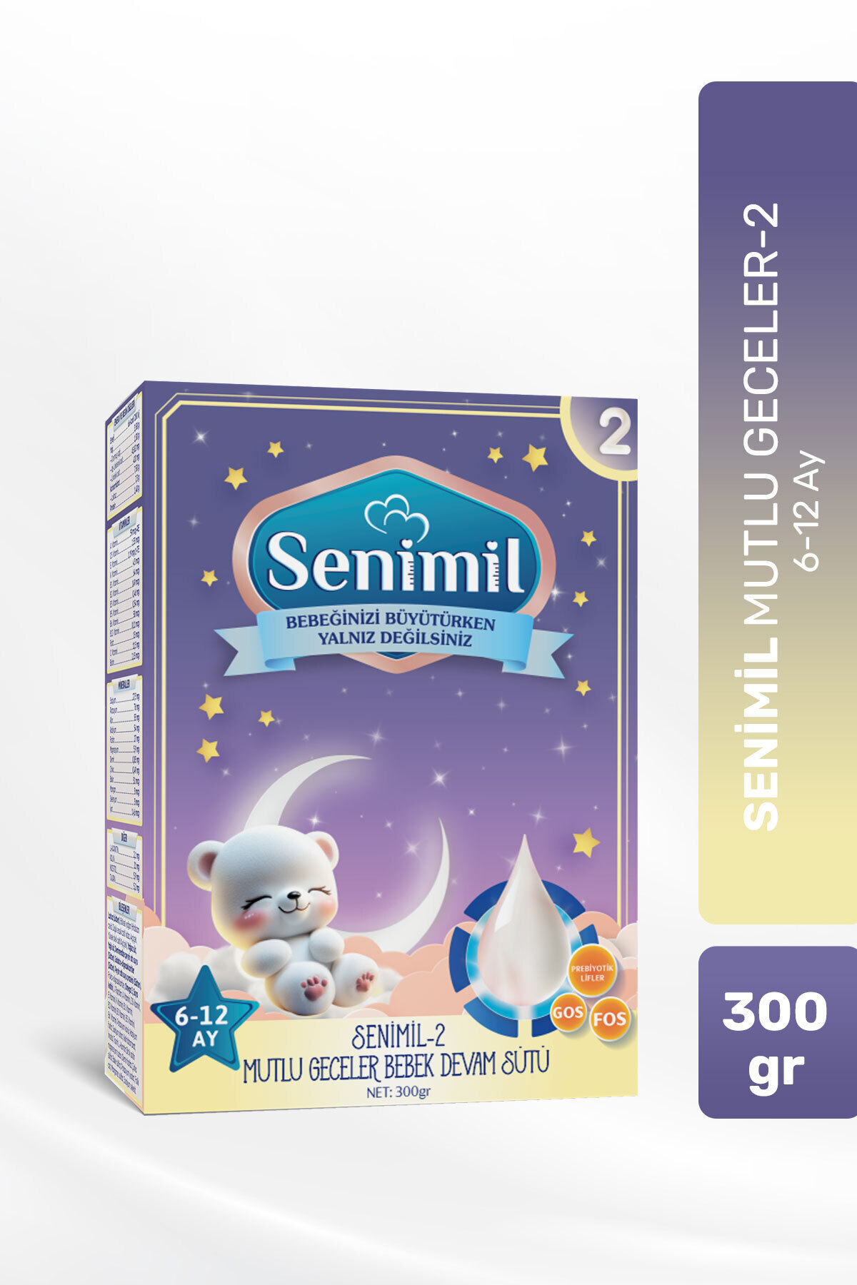 SENİMİL Senimil-2 Mutlu Geceler Bebek Devam Sütü 300 Gr (6-12 Ay)