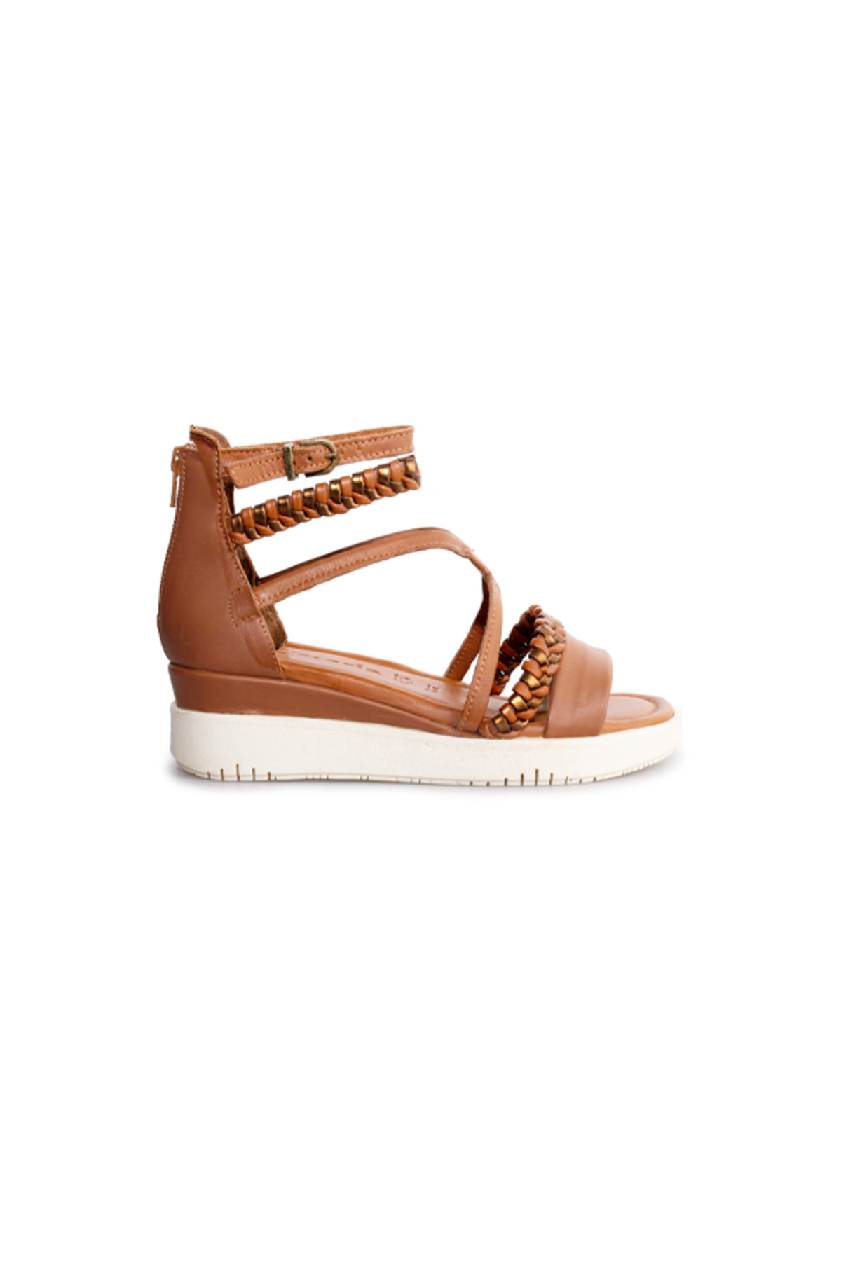 Ghench Shoes Ghench Mira Hakiki Deri Kadın Sandalet görsel 4