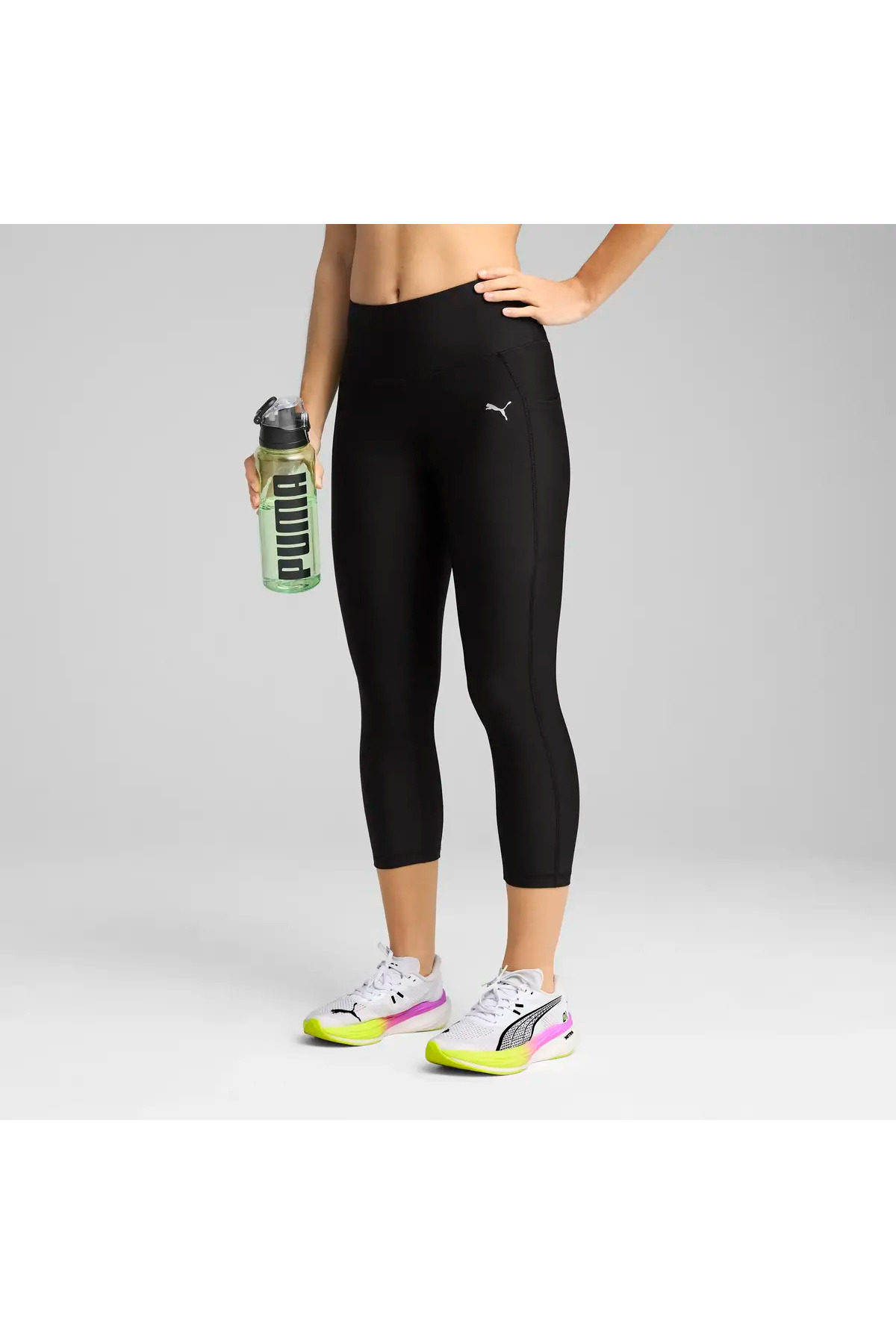 Puma W RUN VELOCITY 3/4TH TIGHT Siyah Kadın Tayt