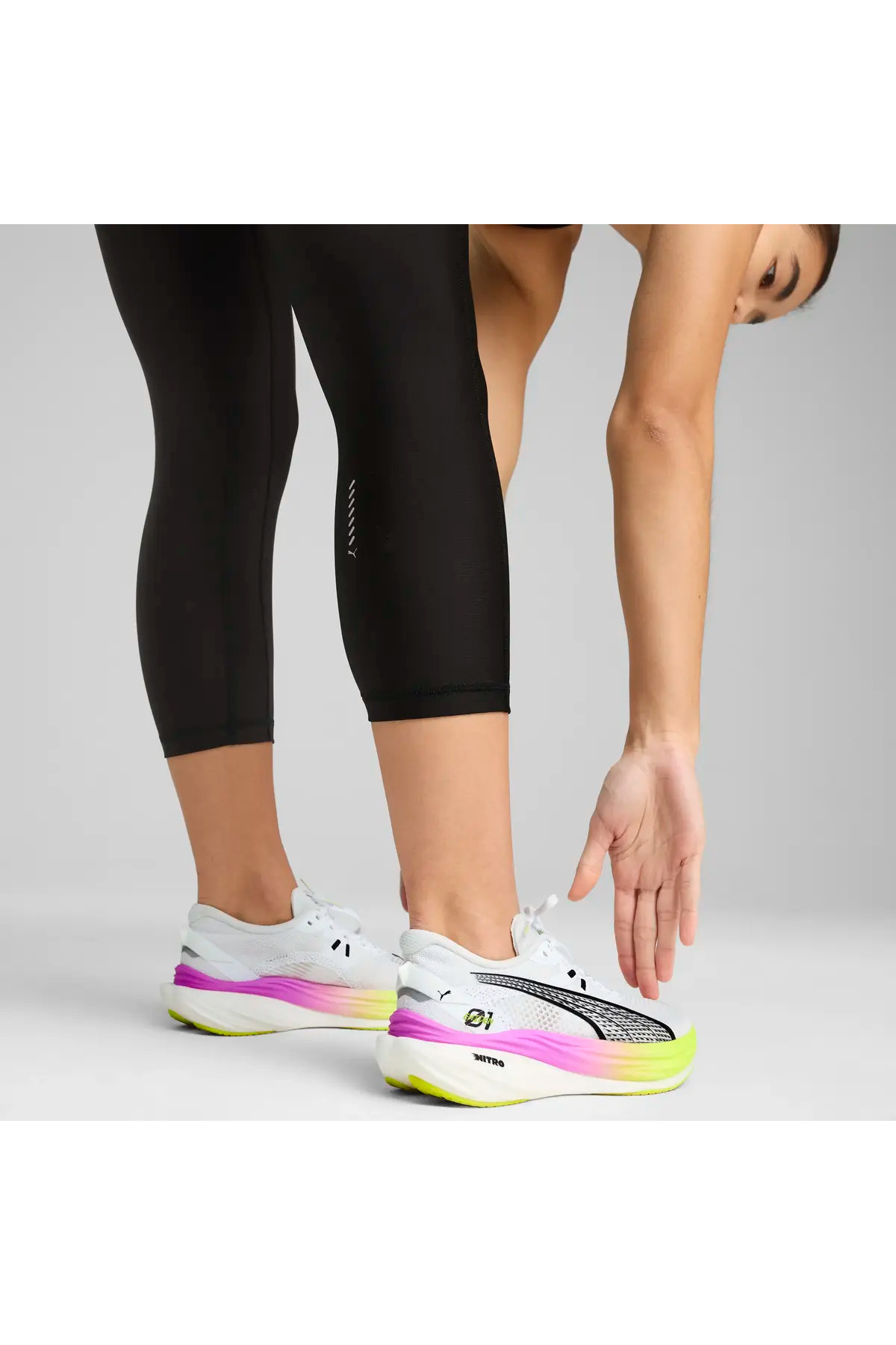 Puma W RUN VELOCITY 3/4TH TIGHT Siyah Kadın Tayt görsel 2