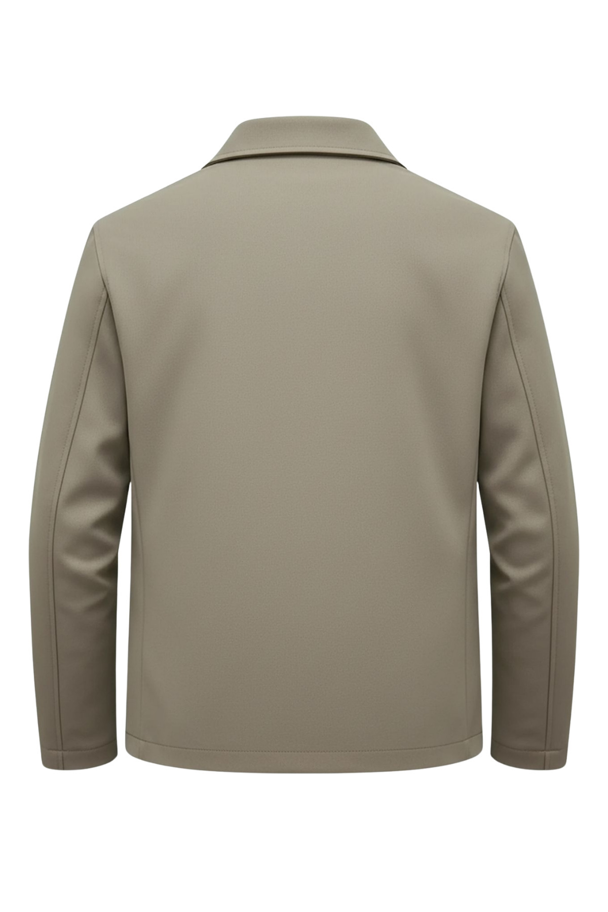 SİVAİST  Krem Erkek Pamuk Polyester Karışımlı Yakalı Bonded Kumaş Su Ve Rüzgar Geçirmez Mevsimlik&Yazlık Mont - Görsel 5