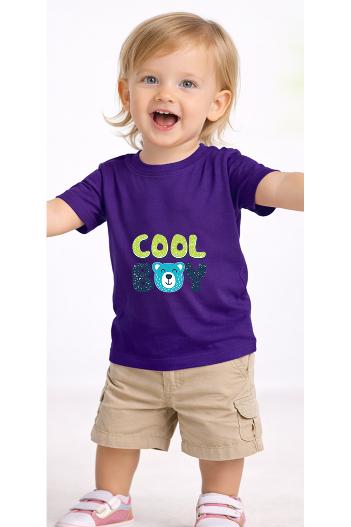 petite pati Mor Coolboy Bebek Tişört %100 Pamuk Penye Çocuk Tshirt Baskılı fotoğrafı 2 (önizleme)