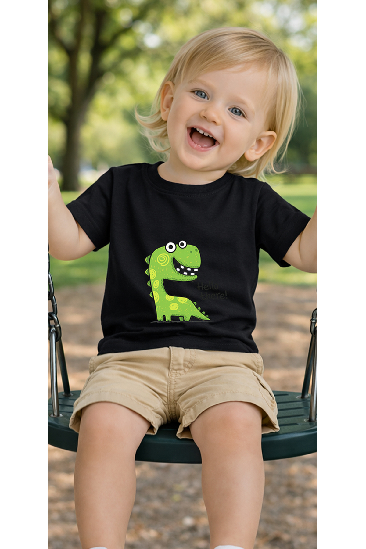 petite pati Siyah Theredino Bebek Tişört %100 Pamuk Penye Çocuk Tshirt Baskılı fotoğrafı 3 (önizleme)