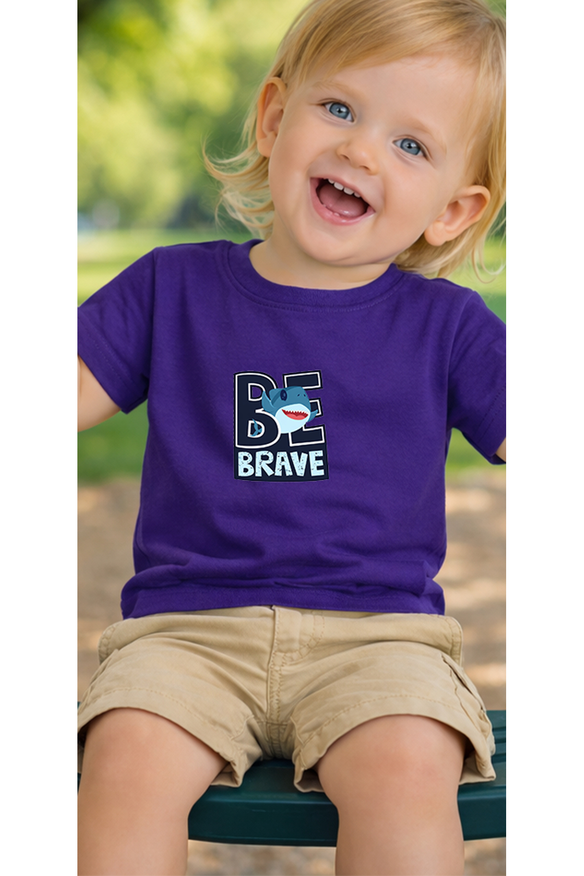 petite pati Mor Bebrave Bebek Tişört %100 Pamuk Penye Çocuk Tshirt Baskılı fotoğrafı 3 (önizleme)
