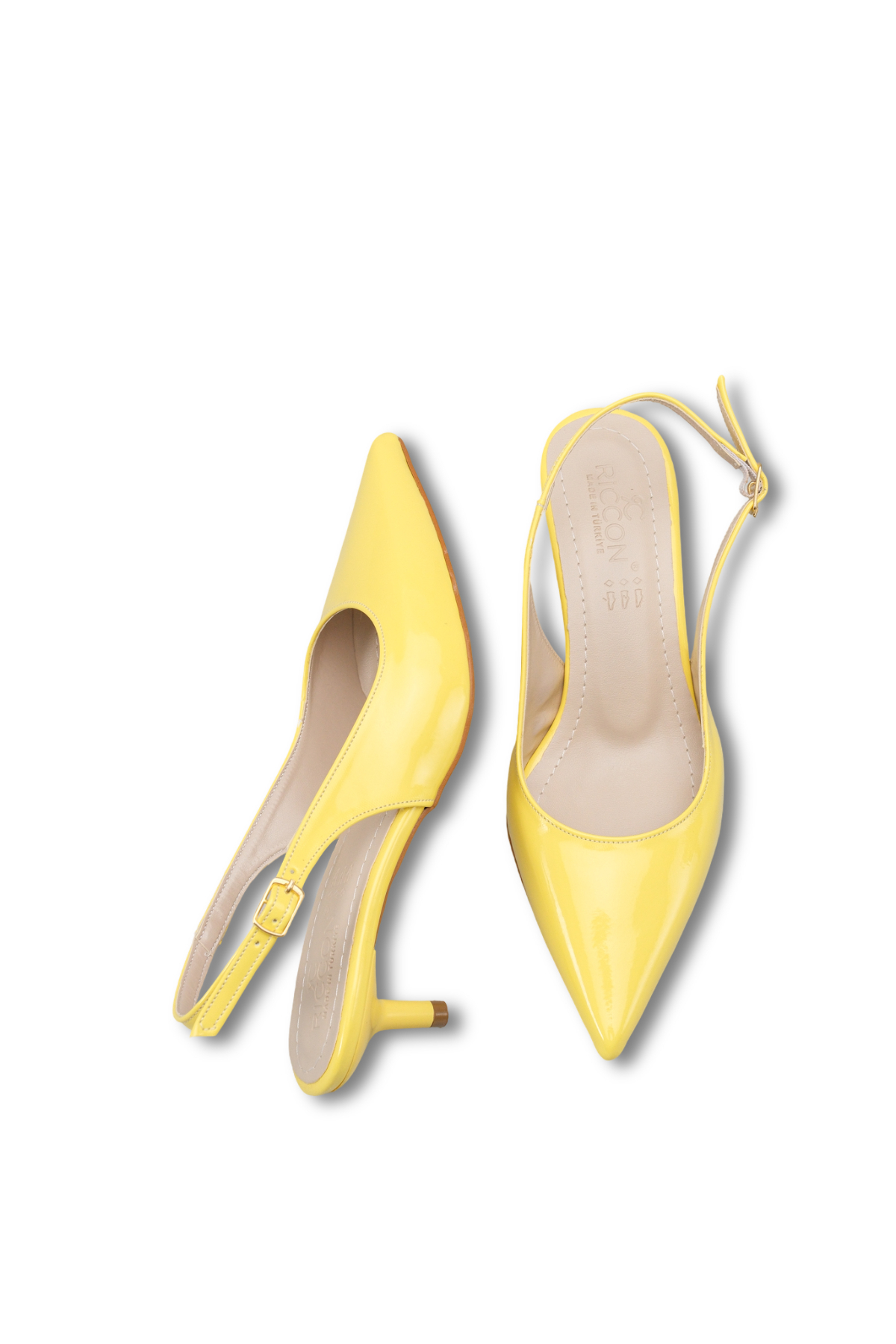 Riccon  Kadın Sivri Burunlu Arkası Açık İnce Topuklu Ayakkabı 0012200 - Görsel 3