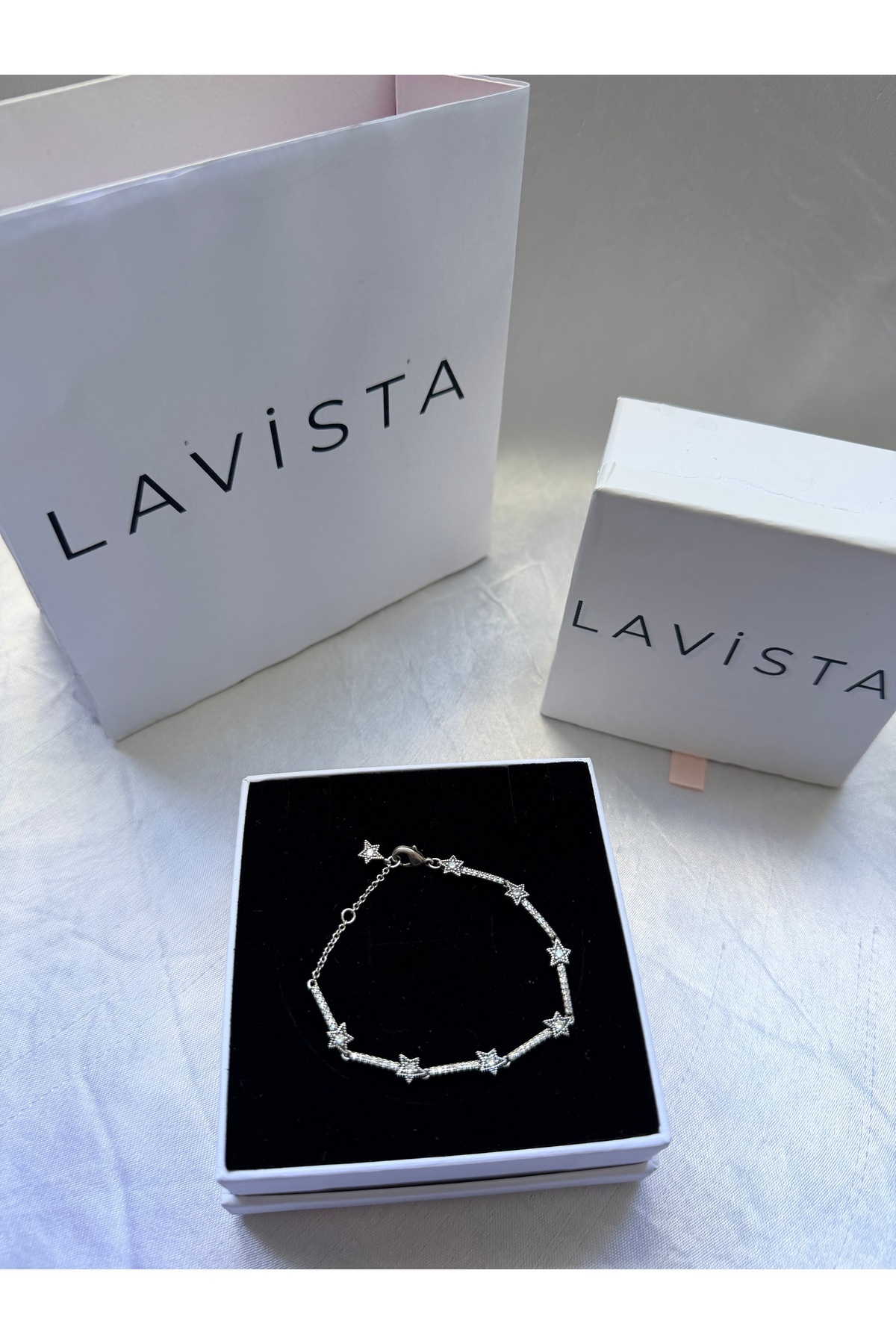 Lavista Silver Gökyüzü Yıldız Gümüş Bileklik görsel 4