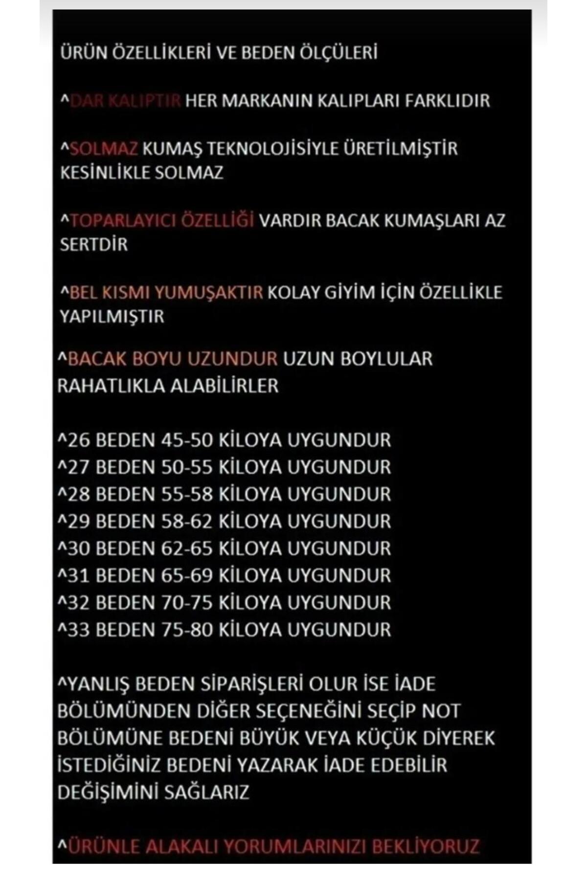 MAY JEAN KADIN İSPANYOL PAÇA SOLMAZ SİYAH TOPARLAYICI JEAN LİKRALI PANTOLON görsel 5