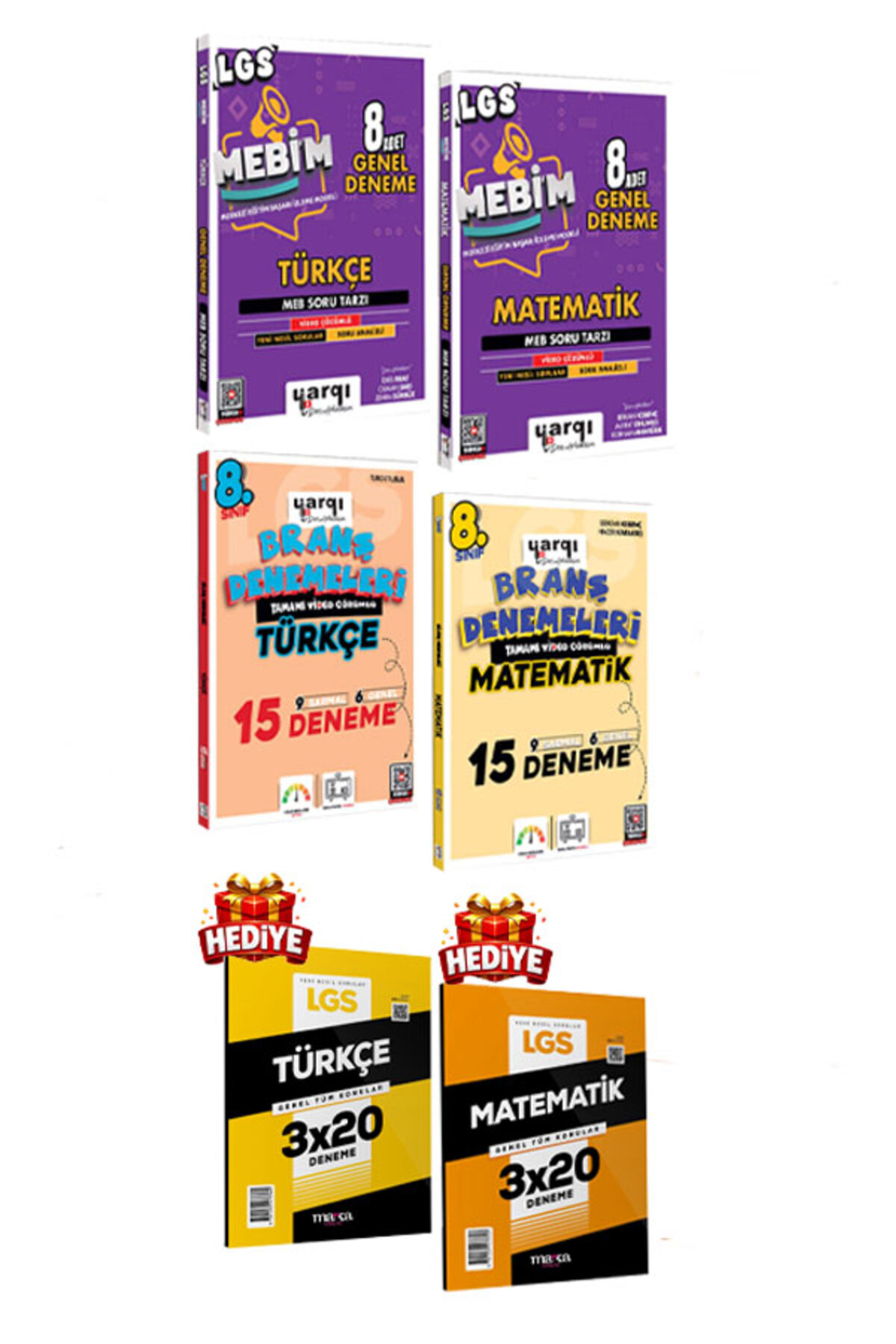 Yargı Yayınları Ders Arkadaşım 8.Sınıf LGS MEBİM Türkçe Matematik