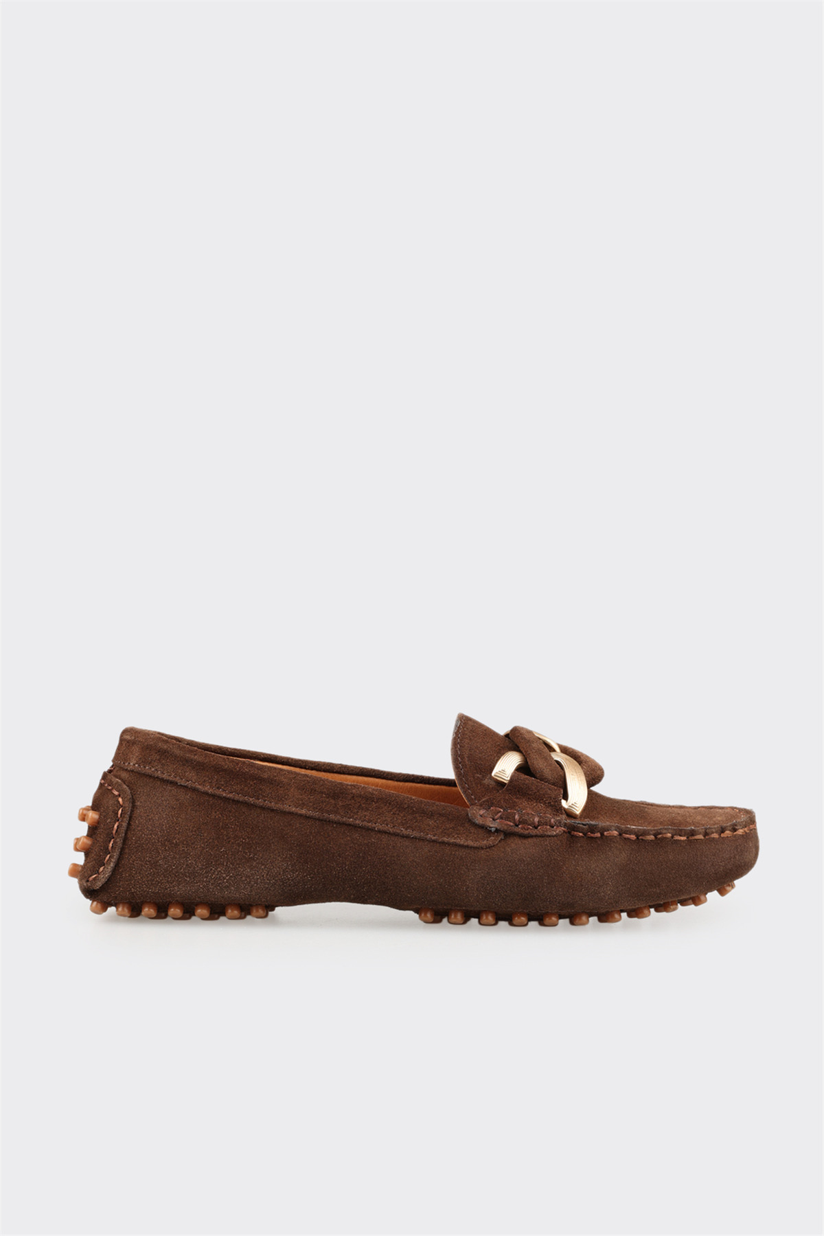 Brown Leather Women's Casual Shoes