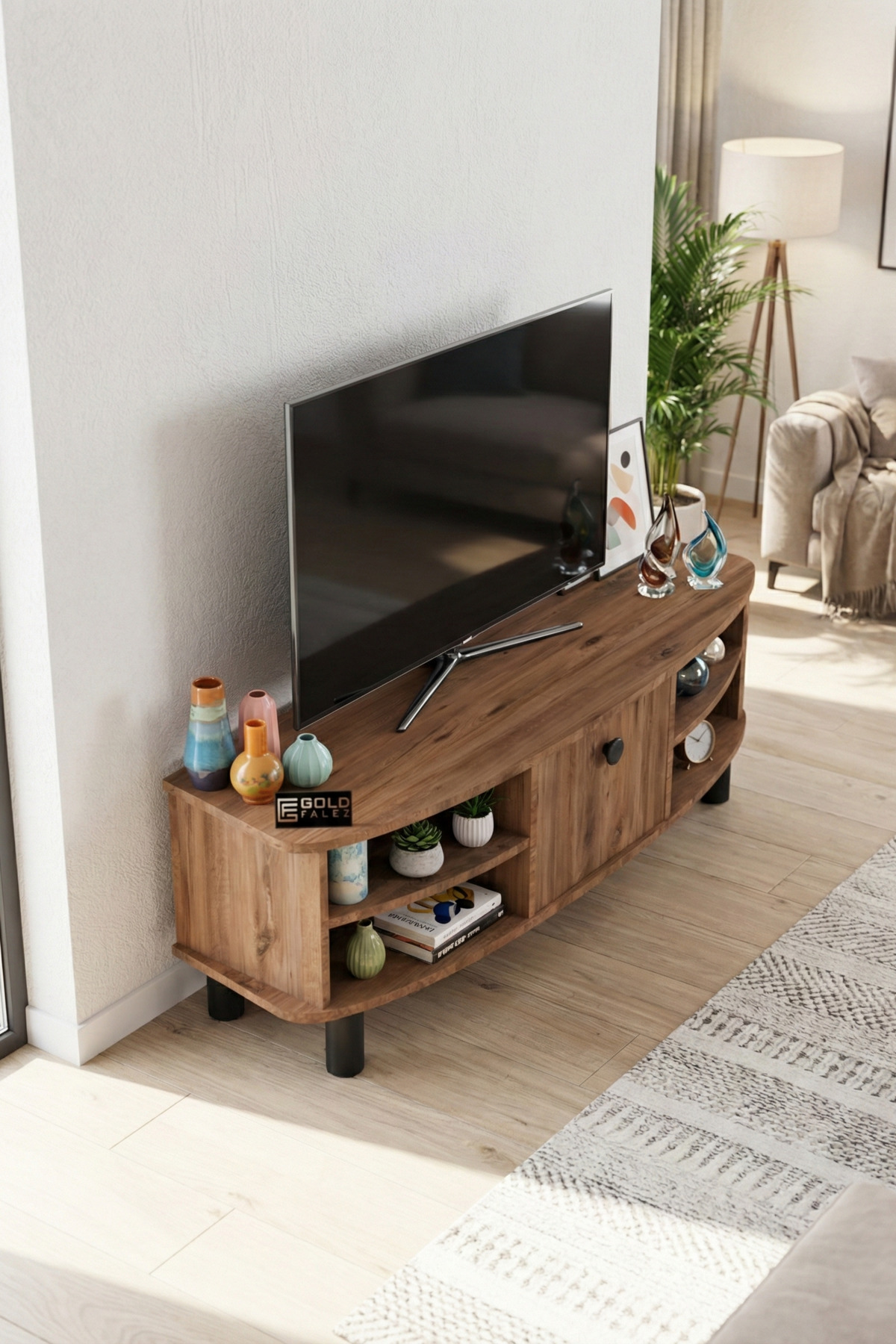 Goldfalez Vienna TV Sehpası Suntalam Çok Renkli 136x44 görsel 4