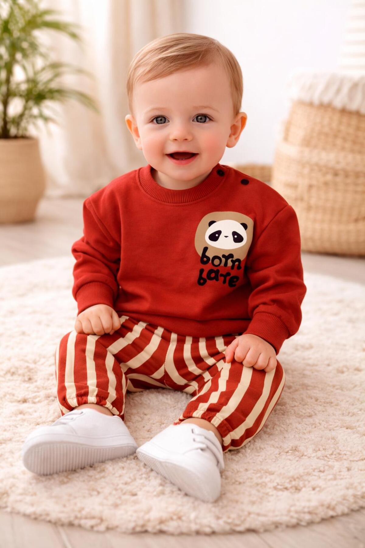 by Ram Çocuk Mine Trend Born Bare Men's Two-Piece Set 6Months-9Months-12Months-18Months
