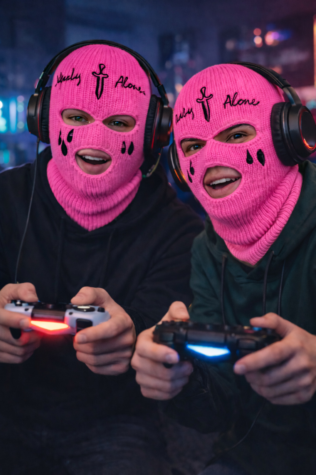 FG KONNİCHİWA MOR KIRMIZI VE PEMBE Kar Maskesi (Balaclava) UnisexStreet Style & Youtuber Tarzı Motor Tutkunları görsel 5