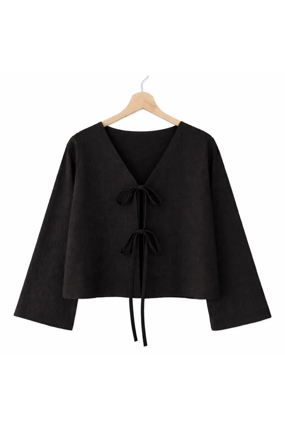 CNG MODA Önü Bağlamalı 2 Bağcıklı Kimono Gömlek - Fiyatı, Yorumları