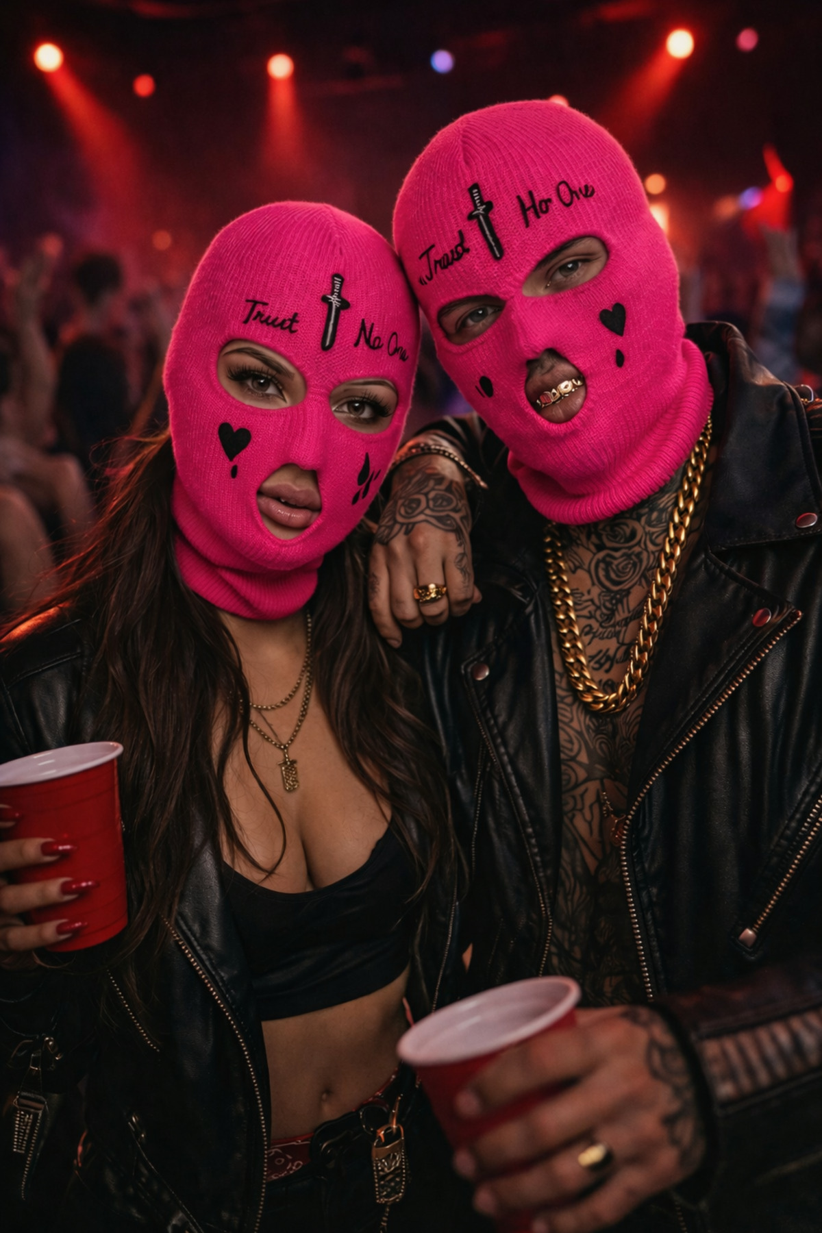 FG KONNİCHİWA MOR KIRMIZI VE PEMBE Kar Maskesi (Balaclava) UnisexStreet Style & Youtuber Tarzı Motor Tutkunları görsel 4