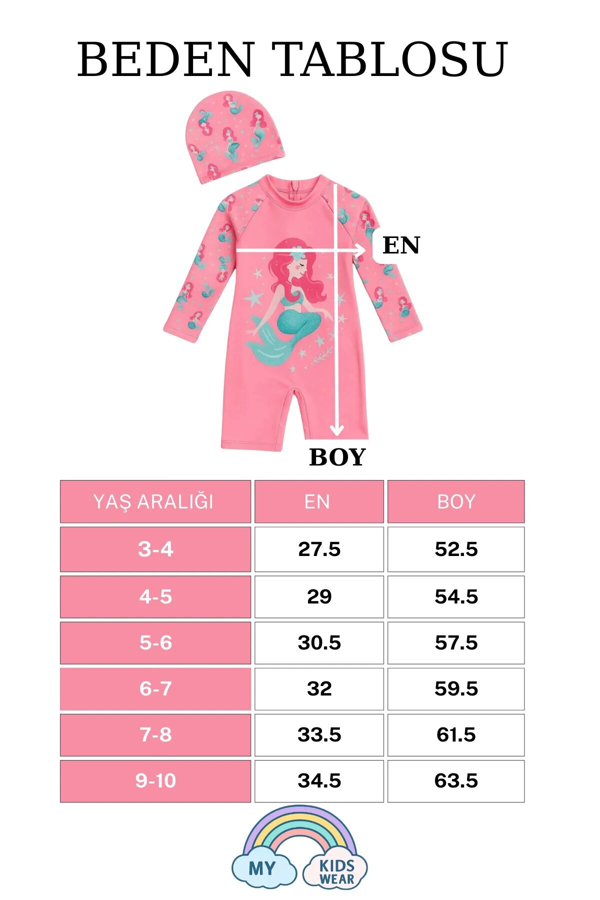 My Kids Wear Çocuk Desenli Mayo Takımı - UV Korumalı Bone ve Güneş Gözlüğü Hediyeli 2'li Set 12698 fotoğrafı 3 (önizleme)