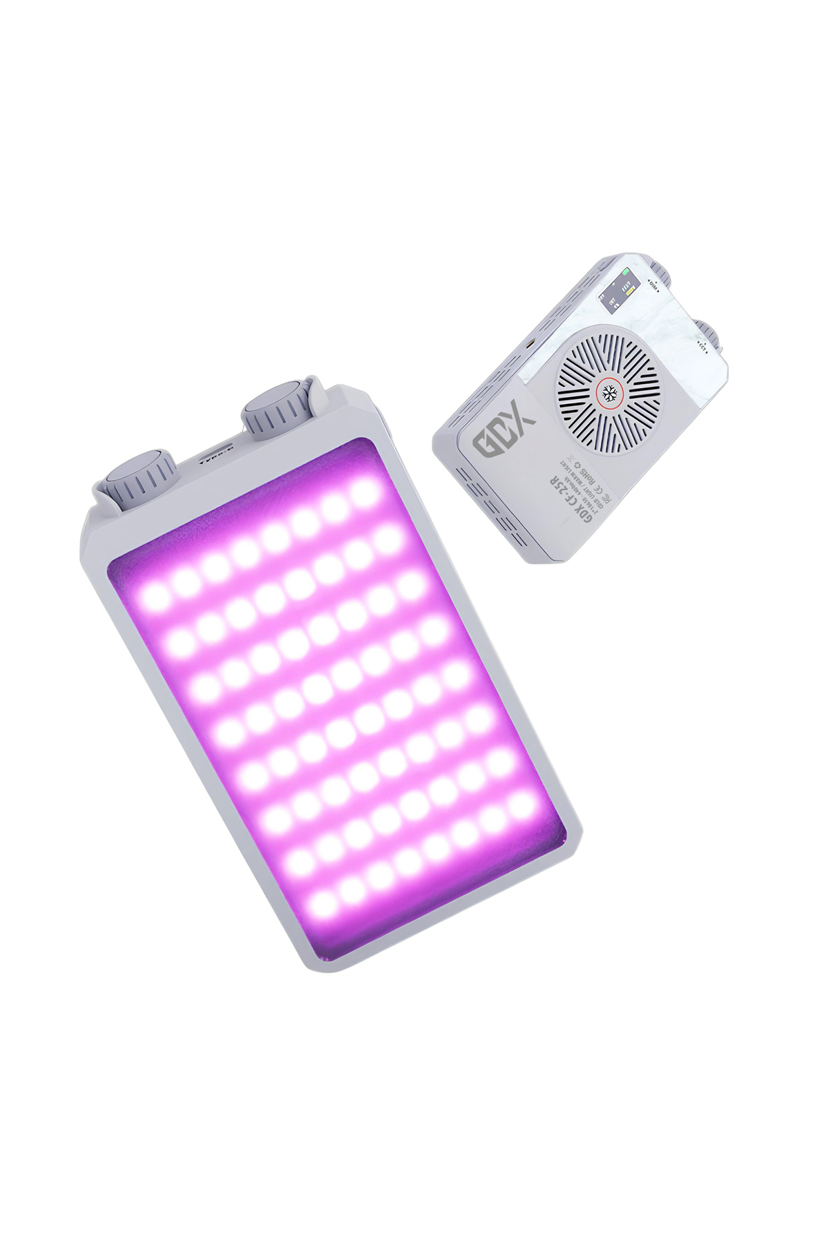 Gdx CF-25 RGB 25W Mini LED Video Işığı Full Renk Spektrumu 3200-6500K Dahili Bataryalı Vlog Dolgu Iş