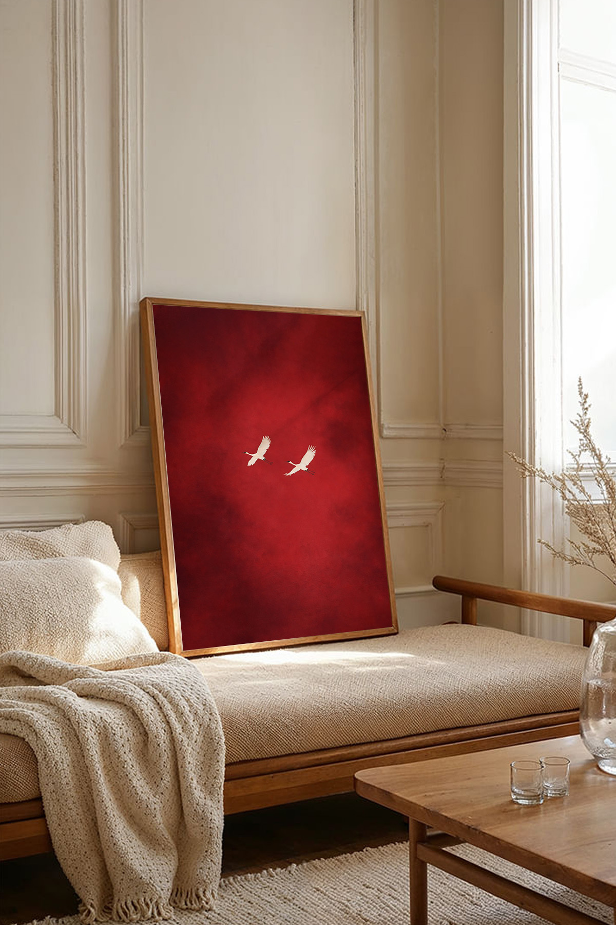 One Piece Wooden Frame Table TK3817