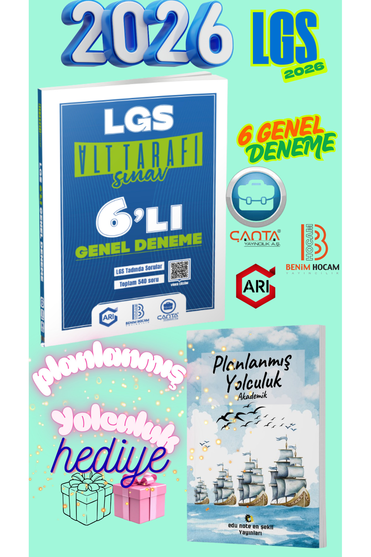 Çanta Yayınları 2026 LGS 8 SINIF TÜM GENEL PAKET 6 LI DENEME