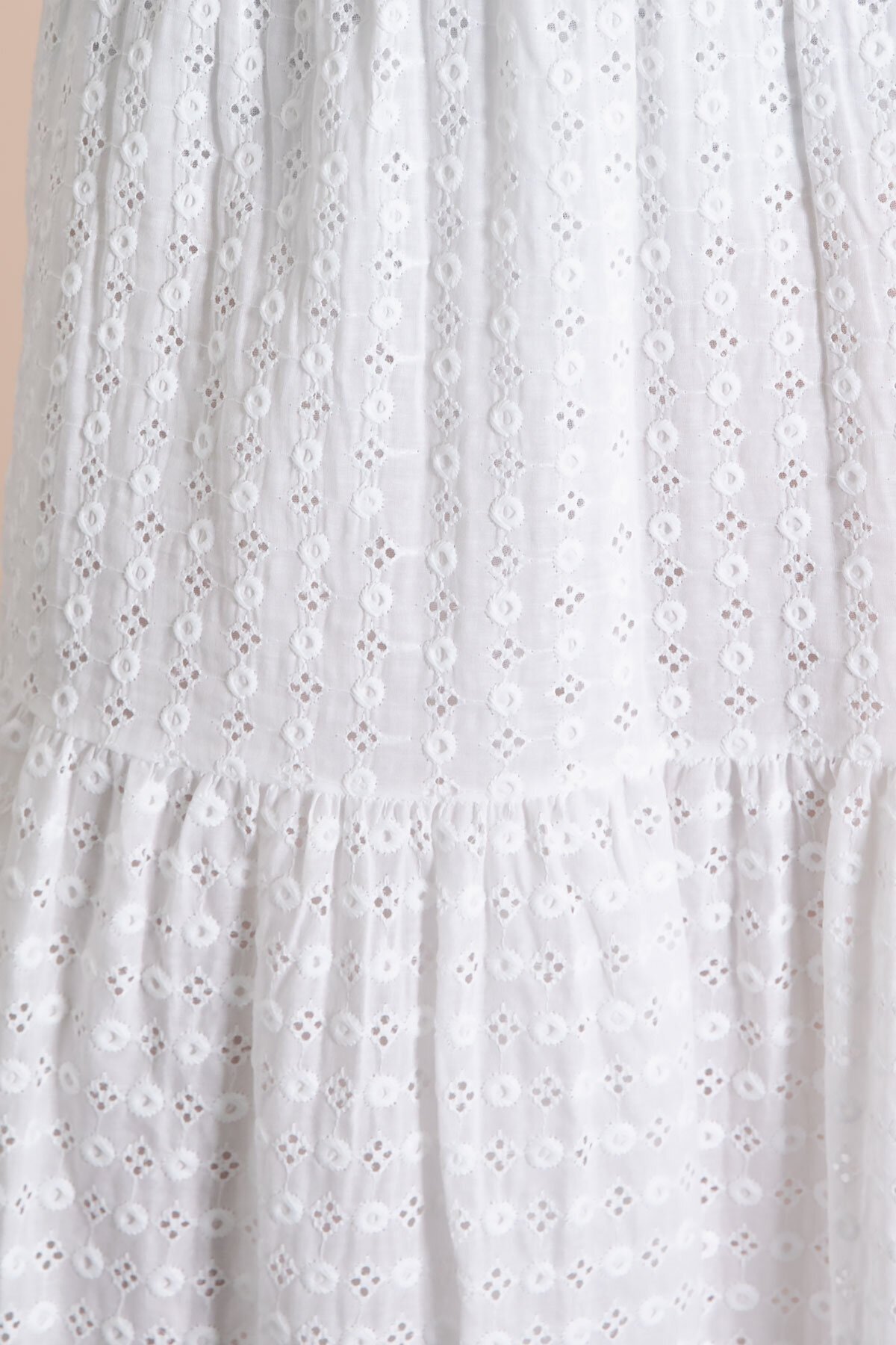 Cansın Mini  Beyaz Kız Çocuk Uzun Kesim Fistolu Etek 23777 - Görsel 6