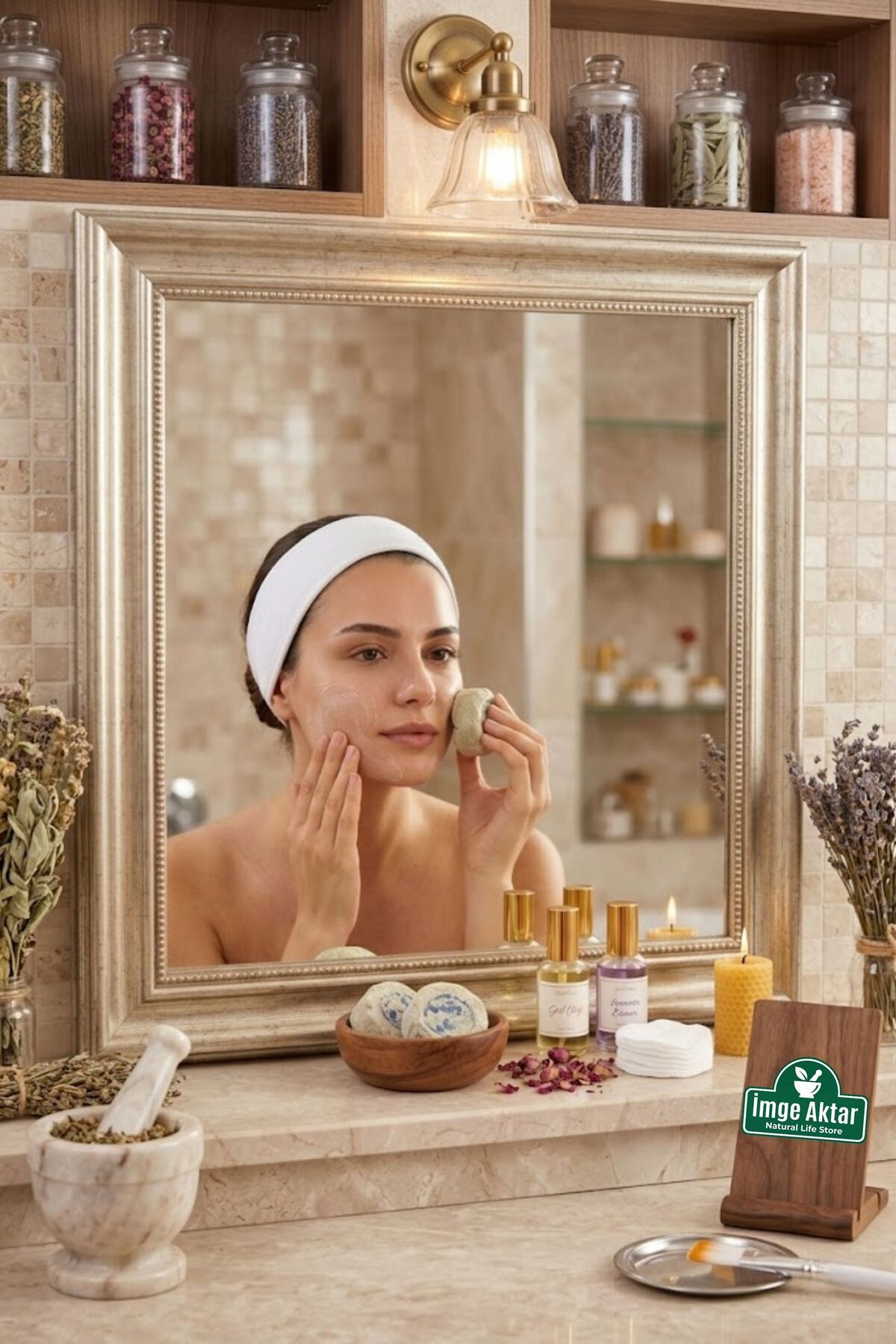 Orijinal Mühürlü Ruşur Taşı (Sefidab) 12 Adet Doğal Peeling — 5WME6047UU — تصویر 2 از 3
