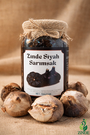 Zinde SİYAH SARIMSAK(BLACK GARLIC) 700 GRAM(SOYULMUŞ DİŞ)