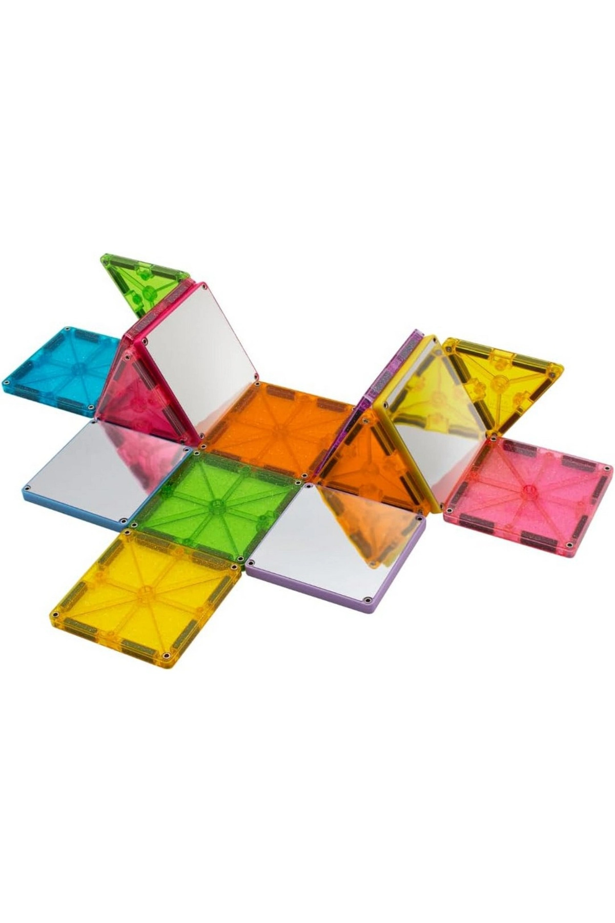 TOYFEST Magna-Tiles Stardust 15'li Parıltılı Aynalı Manyetik Blok Seti Çok Renkli Oyuncak 18915 fotoğrafı 4 (önizleme)