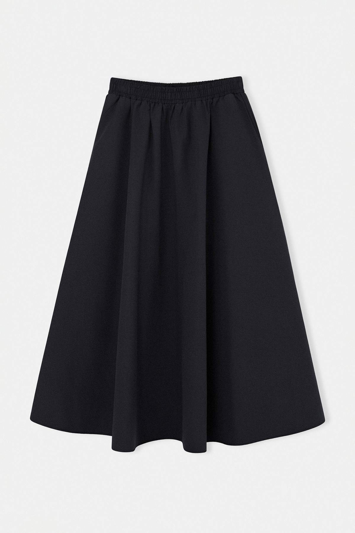 Trendyolmilla  Siyah Cepli Pamuklu Uzun Etek TDRSS26ET00042