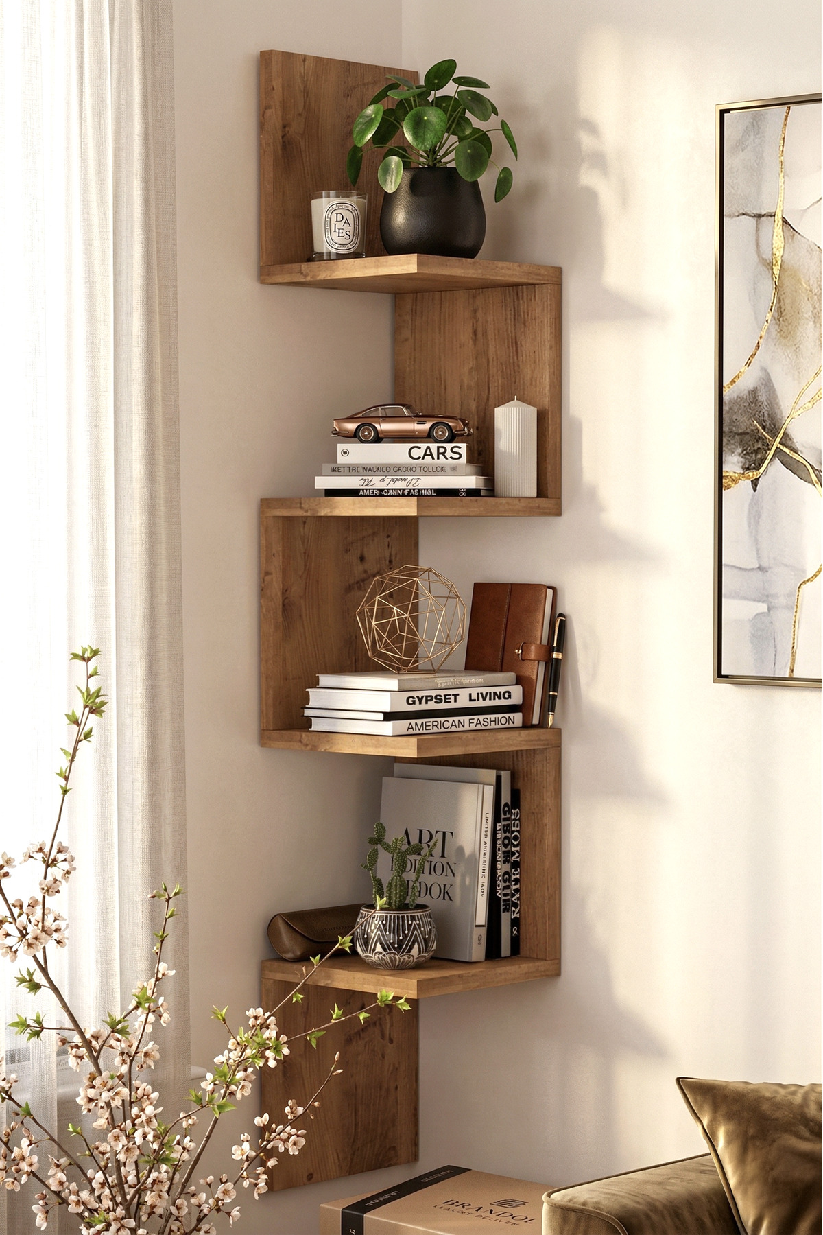 Shelf R9 Modern Wall Shelf Bookshelf Atlantic Pine