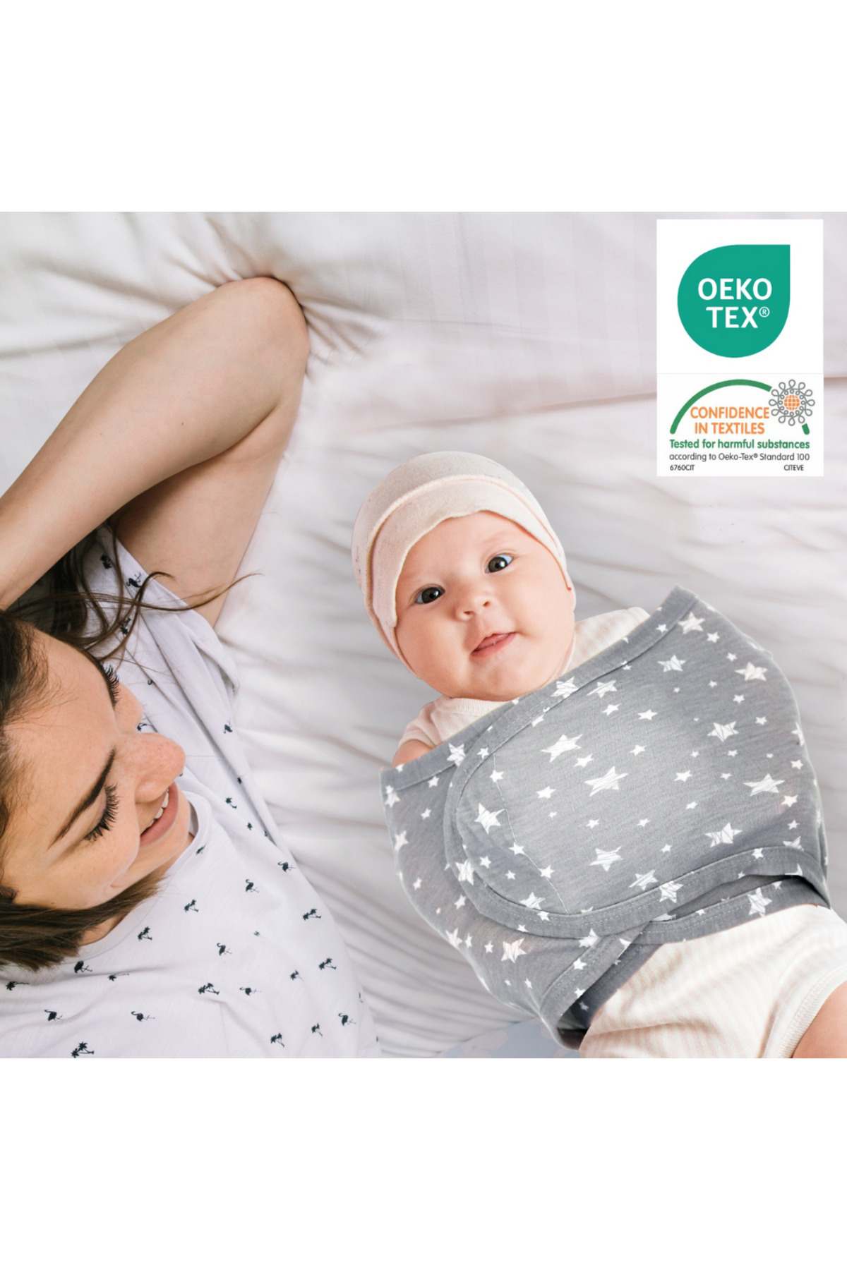 Mommyslab 0-4 Ay Yeni Sezon Desenli Renkli % 100 Pamuk Hazır Yarım Kuşak Kundak Kemer (OEKO TEX CIF BELGELİ) fotoğrafı 2 (önizleme)