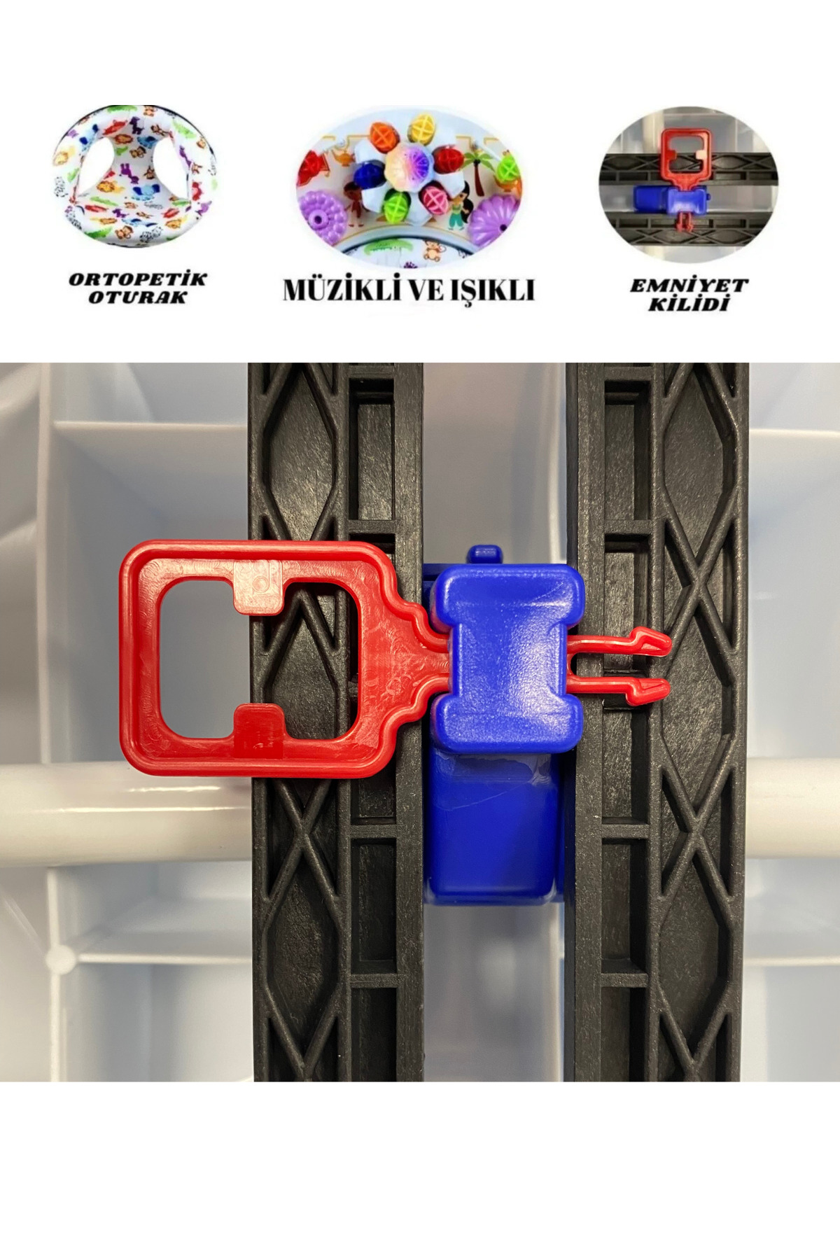 LAYLİNE Müzikli Ve Işıklı 3 Kademeli Oyuncaklı Bebek Yürüteci fotoğrafı 4 (önizleme)