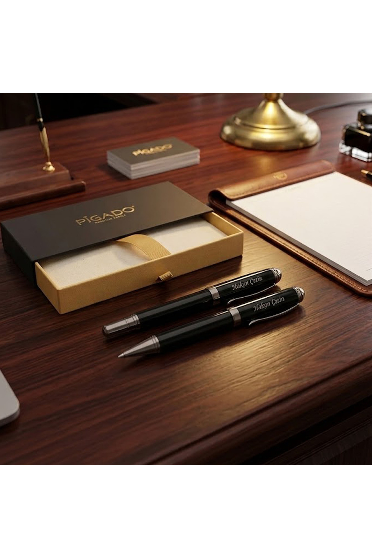 Personalized Premium Luxury Metal Ballpoint and Roller Pen Set