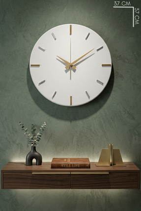 MOOCLOCK Sada Model Modern, Dekoratif, Metal, Aynalı, Sessiz Akar Mekanizmalı...