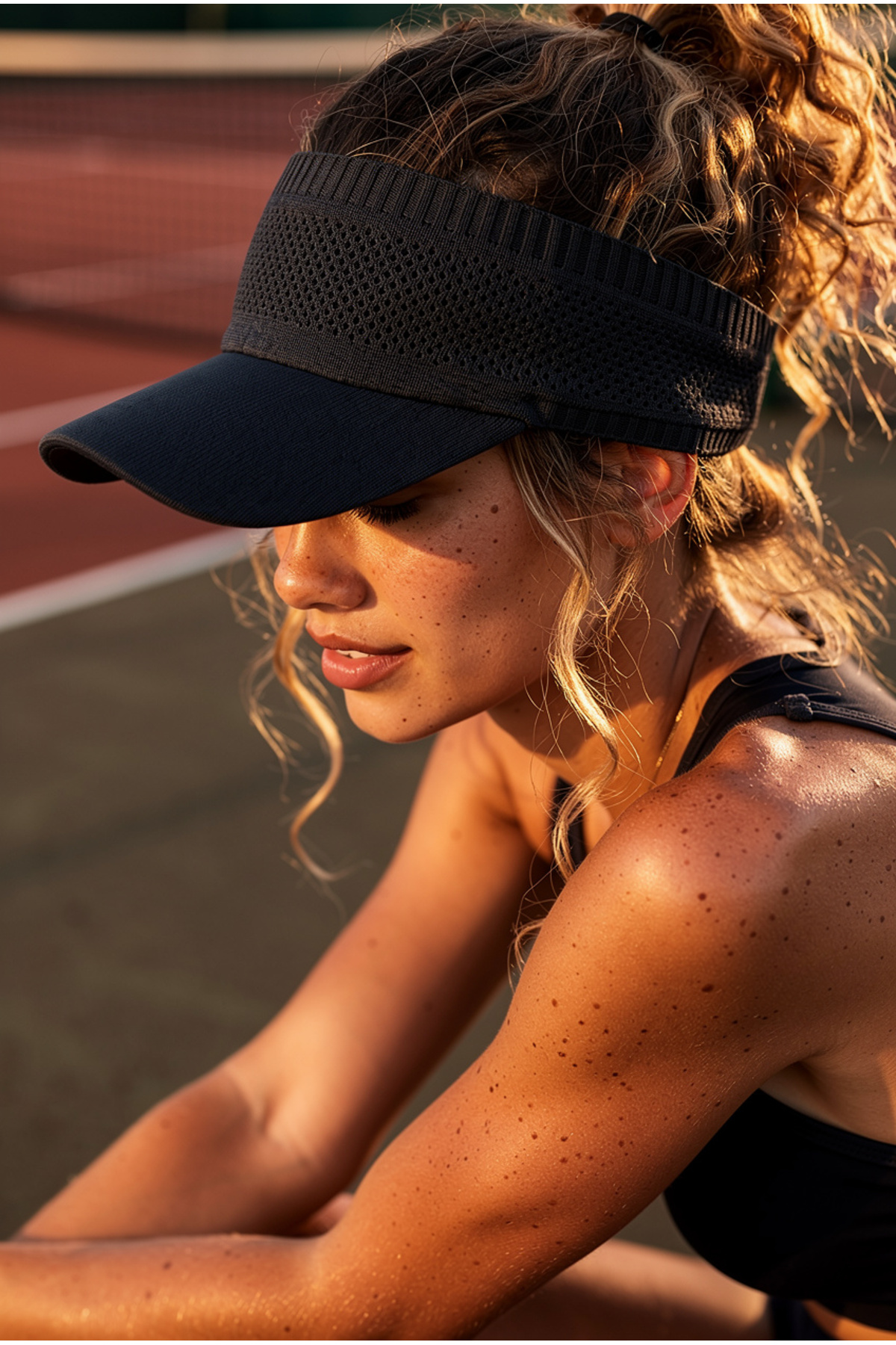 OnMyHead  Unisex Spor Fileli Gölgelik Vizör Şapka - Görsel 4