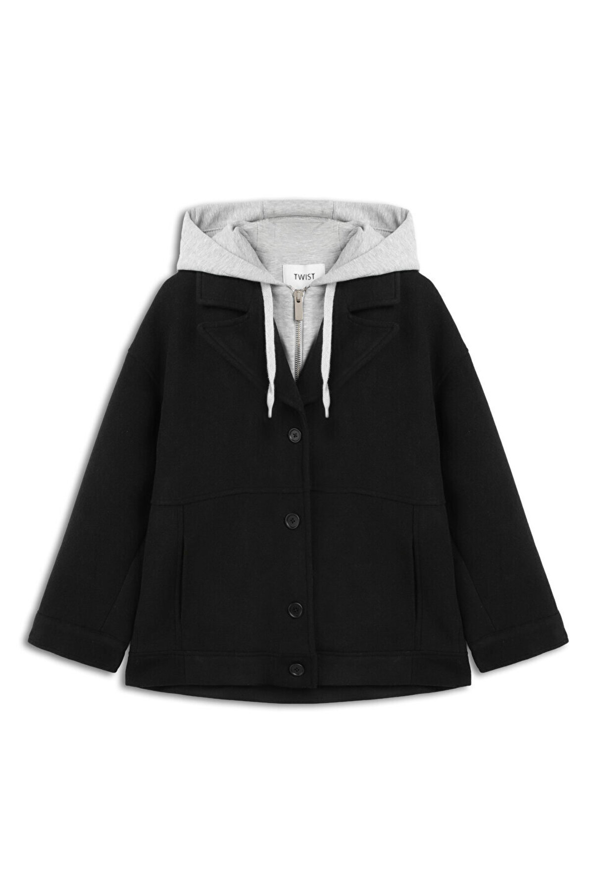 Twist  ÇİFT PARÇA GÖRÜNÜM YÜNLÜ KABAN - Görsel 3