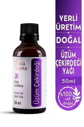 OnkaFarma Onka Farma %100 Saf Üzüm Çekirdeği Yağı - Soğuk Sıkım - 50 ml