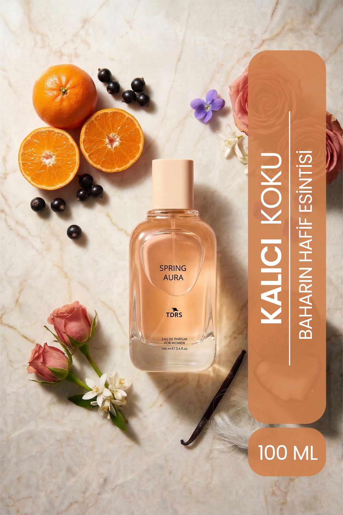 TDRS Sprıng Aura 100 ML Yasemin Özel Seri Uzun Süre Kalıcı Kadın Parfüm — PM250001-SPRING
